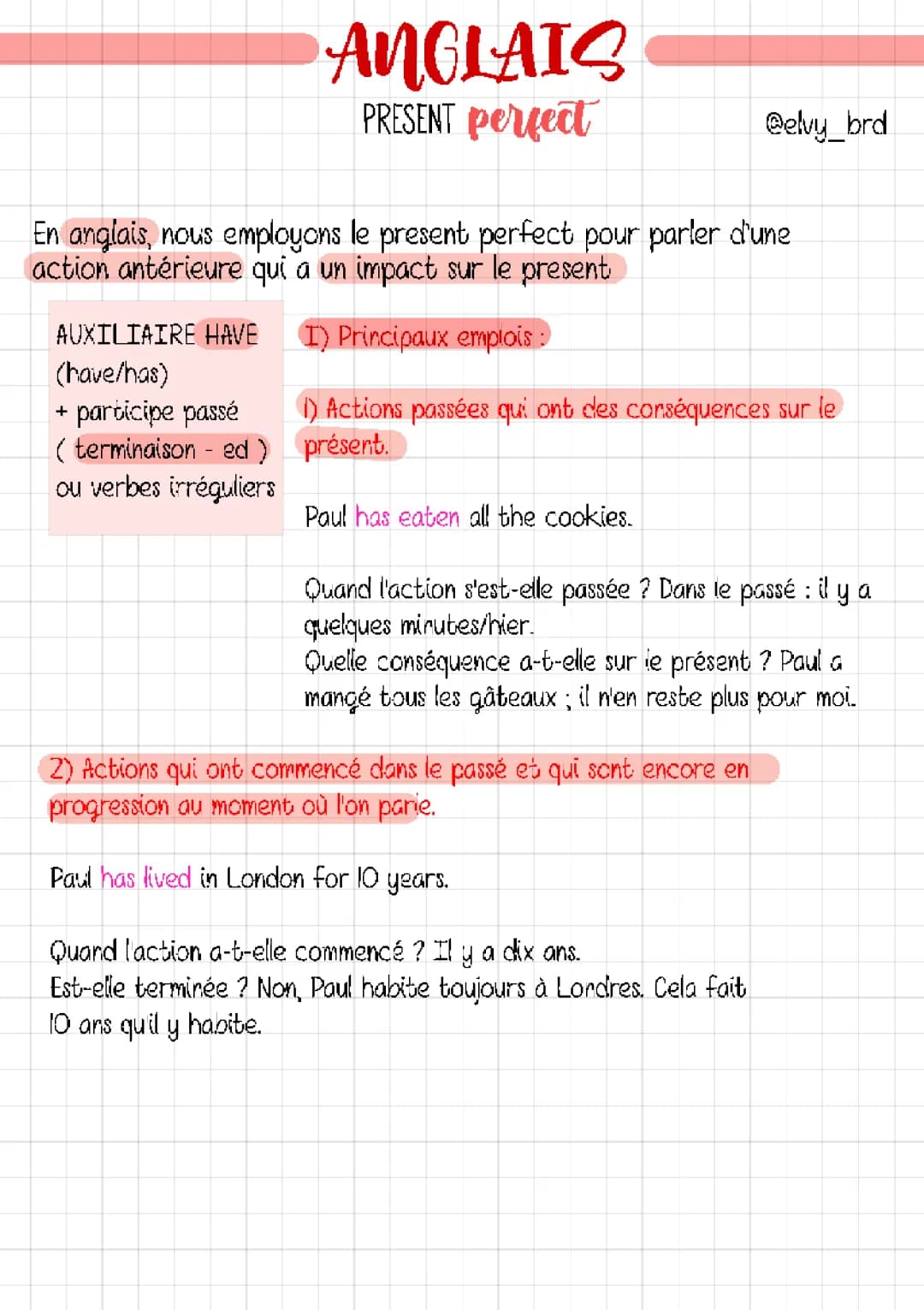 Découvre le Present Perfect Anglais: Exemples, Exercices et Conjugaison Facile