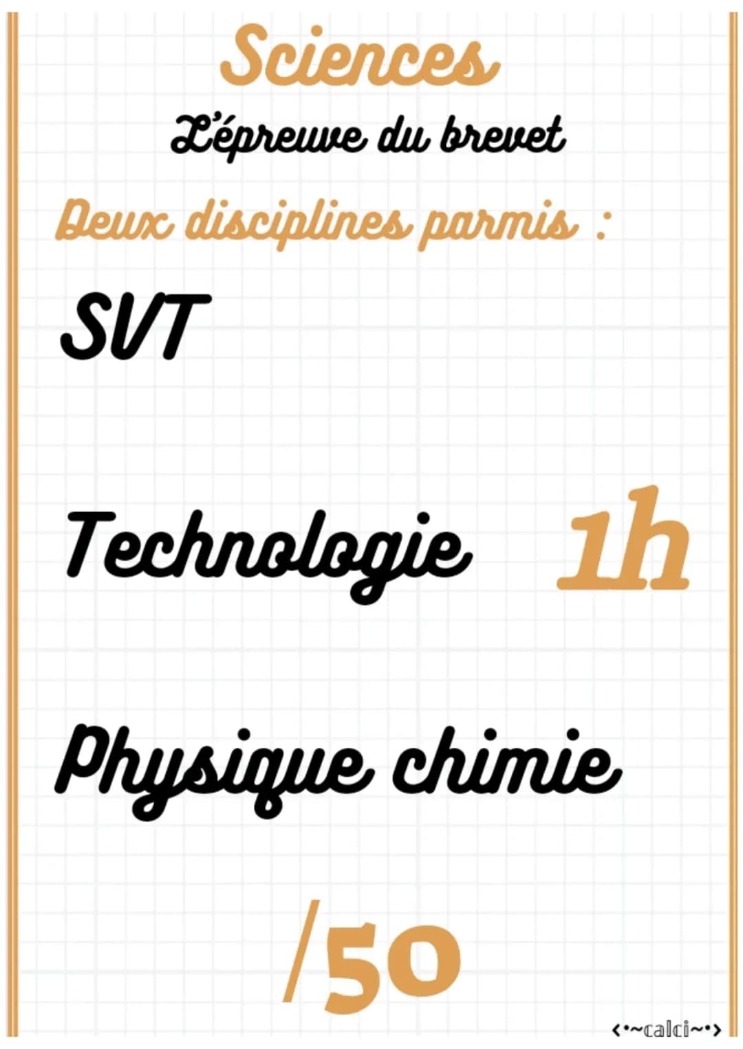 Méthodologie brevet : les épreuves de sciences 