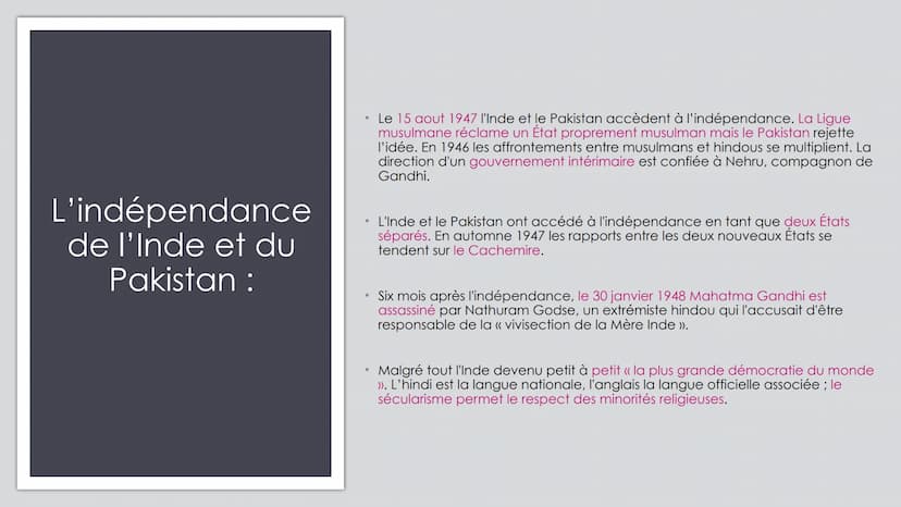 W
QUELLE EST LA PLACE DES MINORITÉS
RELIGIEUSES EN INDE DEPUIS
L'INDÉPENDANCE?
Emilie DHAINE
KMANNA
yan Sommaire :
• Introduction
●
●
●
L'in