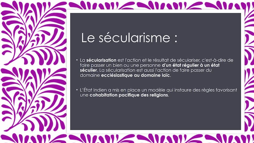 W
QUELLE EST LA PLACE DES MINORITÉS
RELIGIEUSES EN INDE DEPUIS
L'INDÉPENDANCE?
Emilie DHAINE
KMANNA
yan Sommaire :
• Introduction
●
●
●
L'in