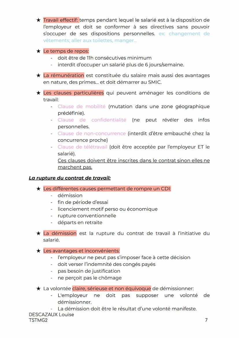 DROIT:
LE DROIT DES CONTRATS
Les notions générales du Droit des contrats:
Un contrat est un accord de volonté entre 2 personnes physiques
et
