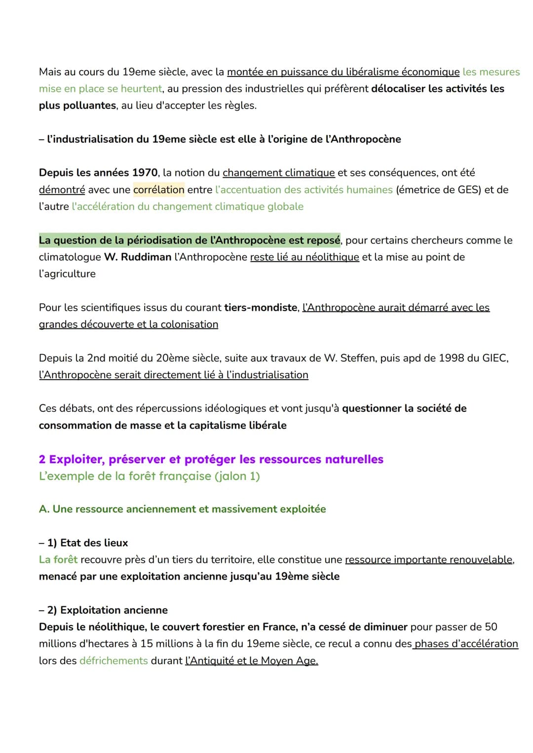 Thème 5: L'environnement,
entre exploitation et protection: un enjeu planétaire
PBQ générale:
Comment et pourquoi à émérgé la question envir