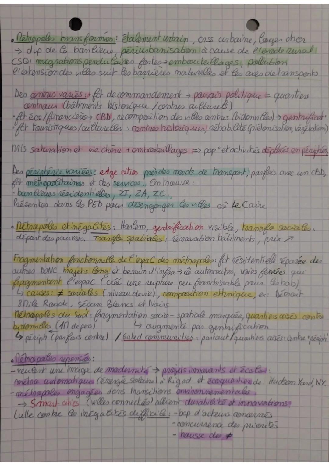 Chapitre 1
de gene
Ného palisation et recomposition.
urbaine des métropolos
depuis 2007, Ⓒ de la moitié de la pop vitenville = étalement urb