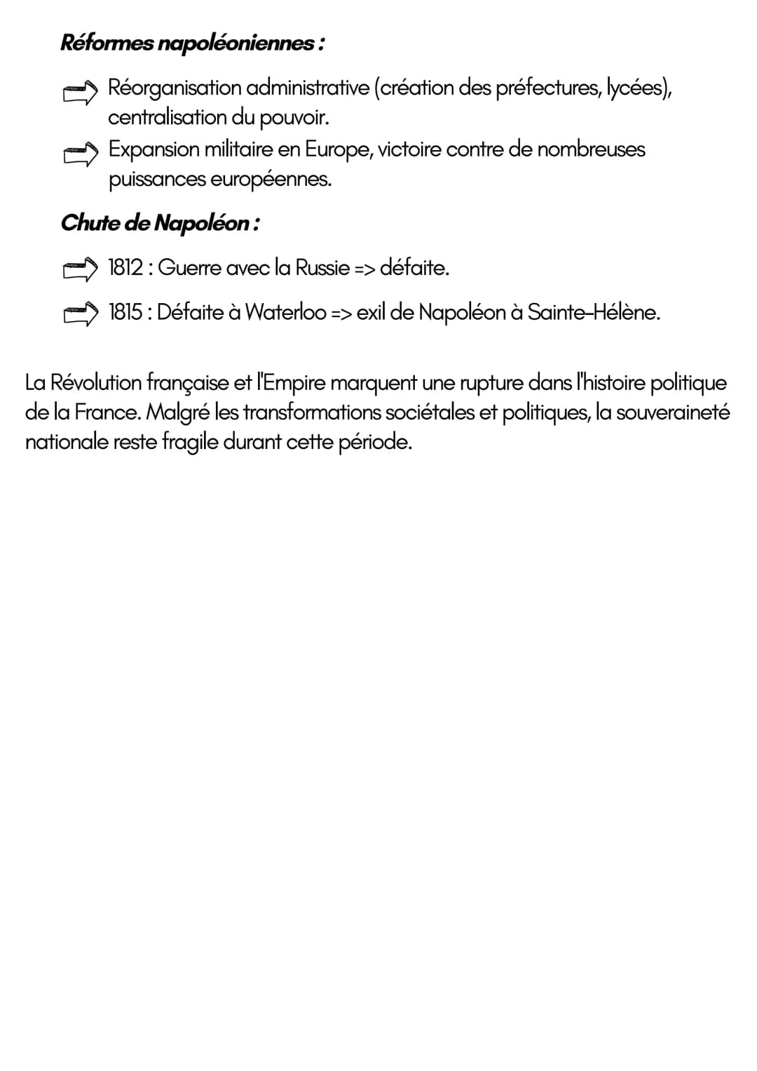 ↑ ↑
L'EUROPE FACE AUX RÉVOLUTIONS
Révolution: Changement radical d'une organisation sociale, avec un
basculement rapide vers une nouvelle èr