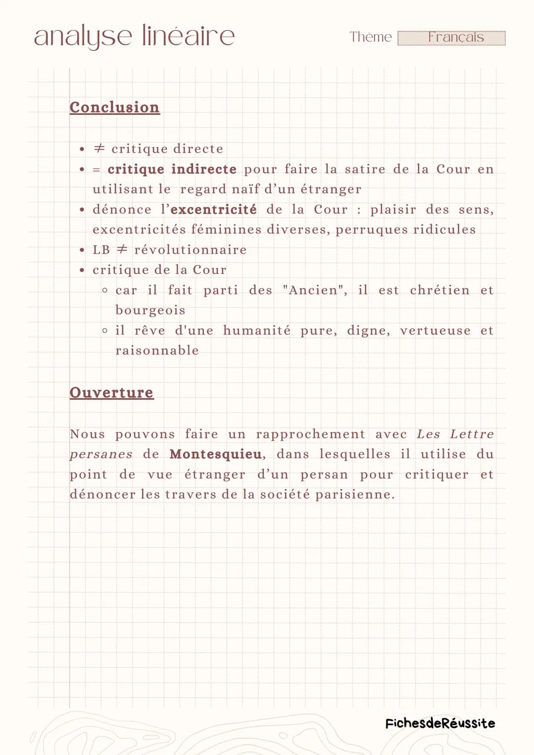 analyse linéaire
Thème
Français
-
Remarque 74, VIII Les Caractères,
La Bruyère
Introduction
Le XVIIème siècle, siècle du classicisme, est ca