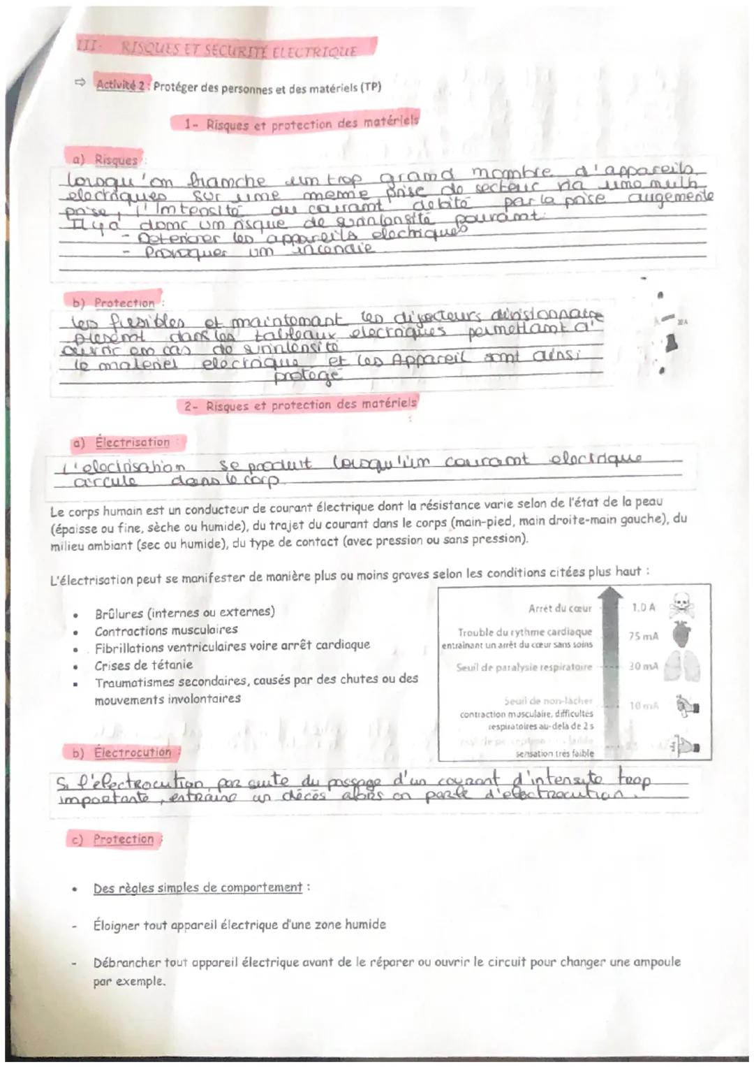THÈME 1: PRÉVENIR ET SÉCURISER
Chapitre 3: Comment les risques électriques dans l'habitat sont-ils limités ?
Compétences attendues
Connaître