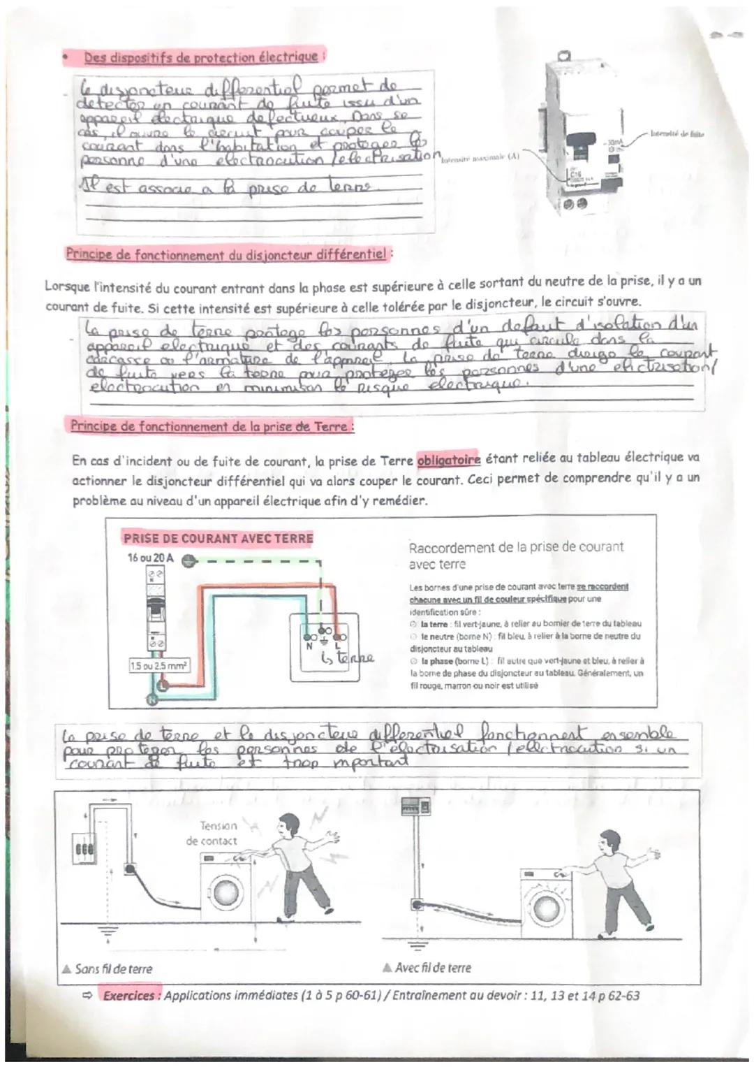 THÈME 1: PRÉVENIR ET SÉCURISER
Chapitre 3: Comment les risques électriques dans l'habitat sont-ils limités ?
Compétences attendues
Connaître
