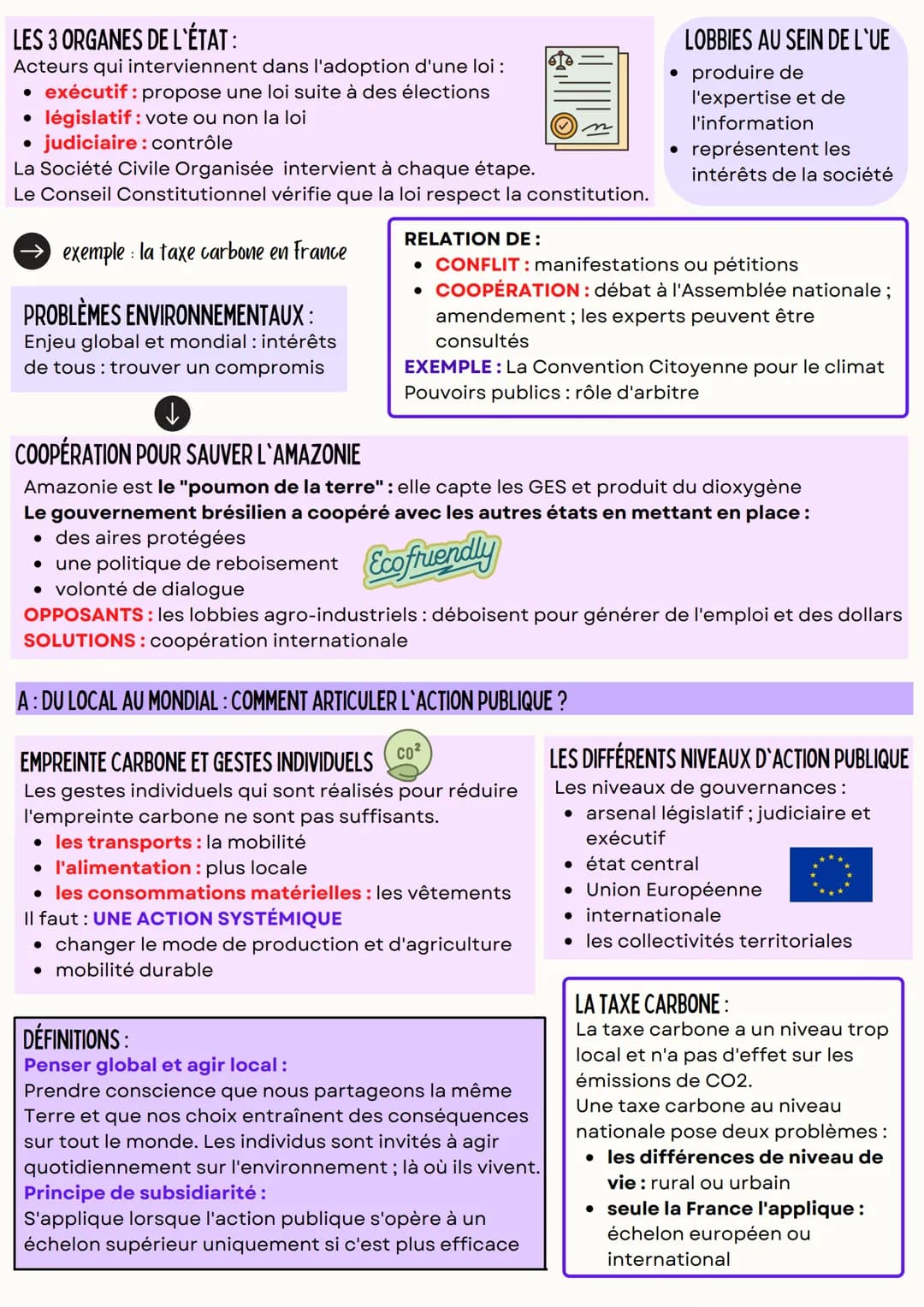 QUELLE ACTION PUBLIQUE POUR L'ENVIRONNEMENT ?
A: QUELLES SONT LES ACTEURS DES QUESTIONS ENVIRONNEMENTALES?
DÉFINITIONS:
Société Civile Organ