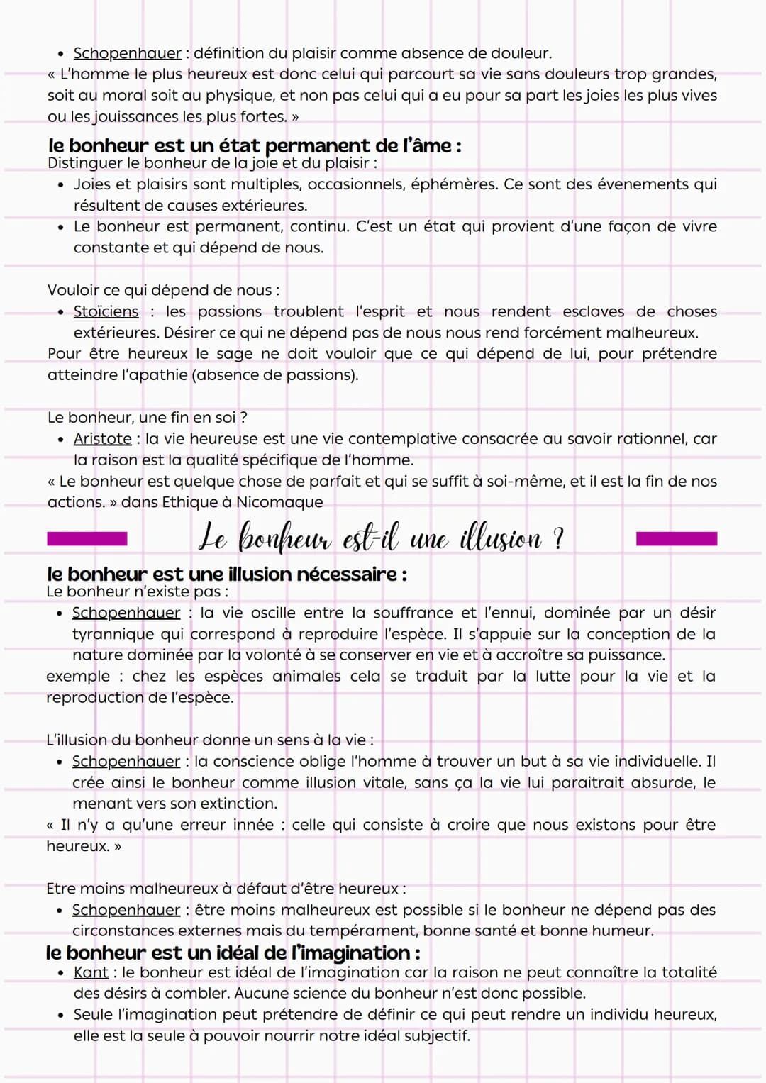 Philosophie
définitions
:
Le bonheur
état durable de plénitude et de satisfaction, état
agréable et équilibre de l'esprit et du corps.
accro