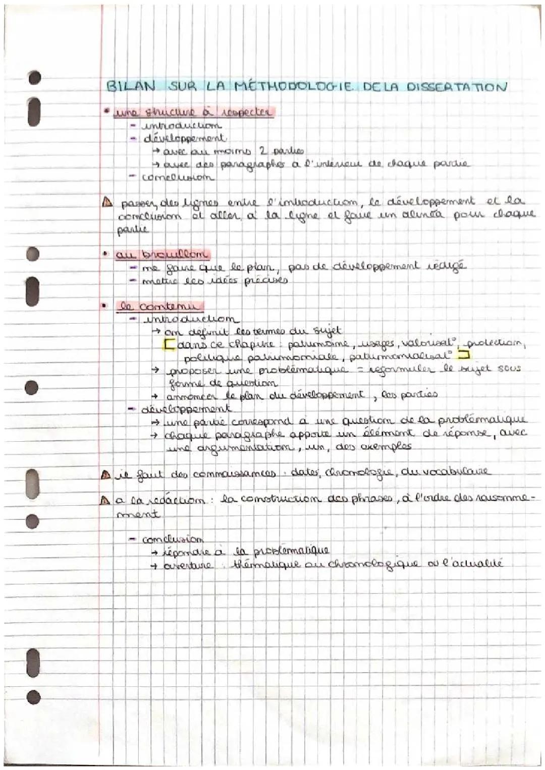 Méthode dissertation HGGSP