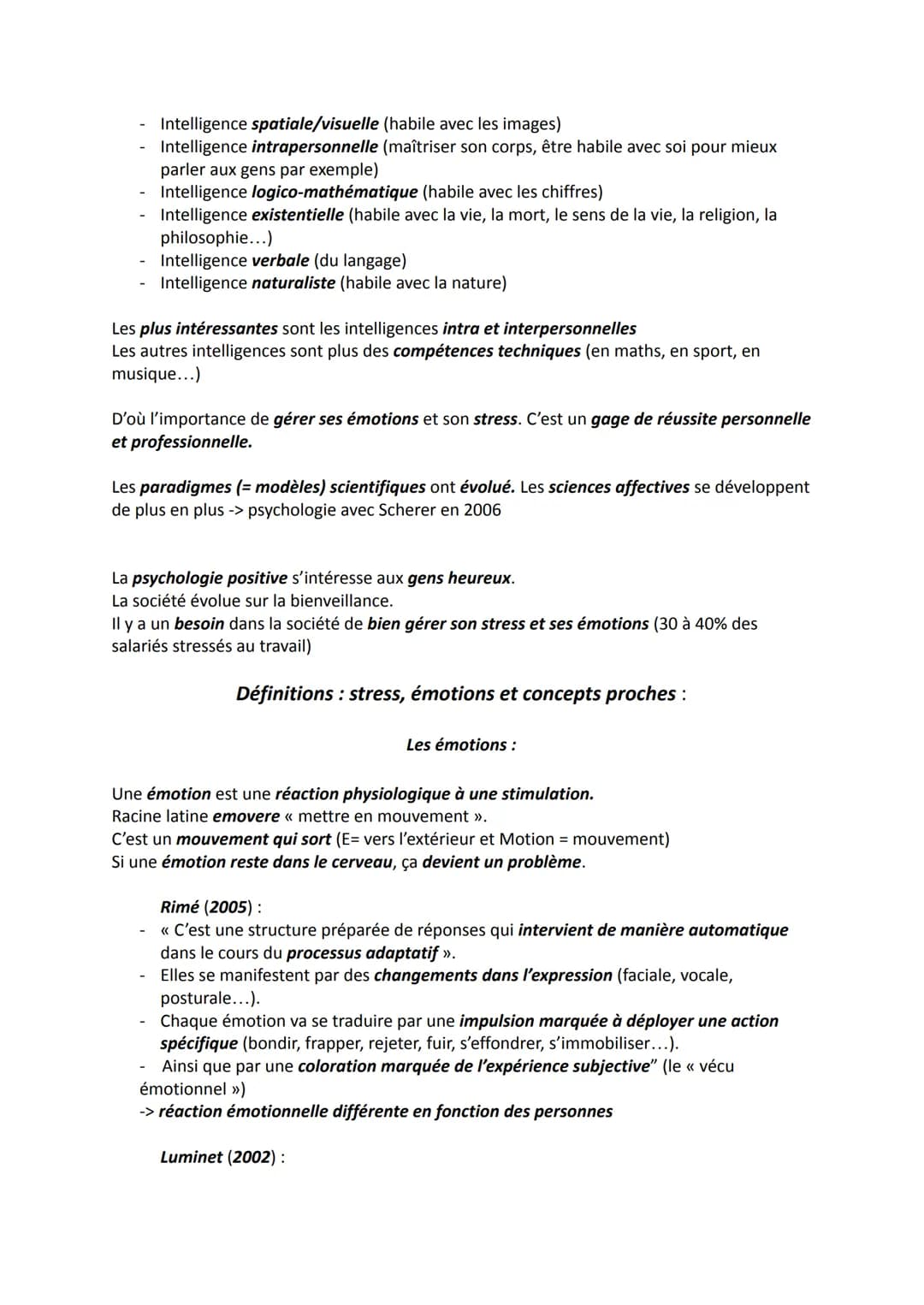 CHAPITRE 1: GESTION DES ÉMOTIONS ET DU STRESS
Introduction
parfois le stress est positif mais le plus souvent négatif
Citations pour context