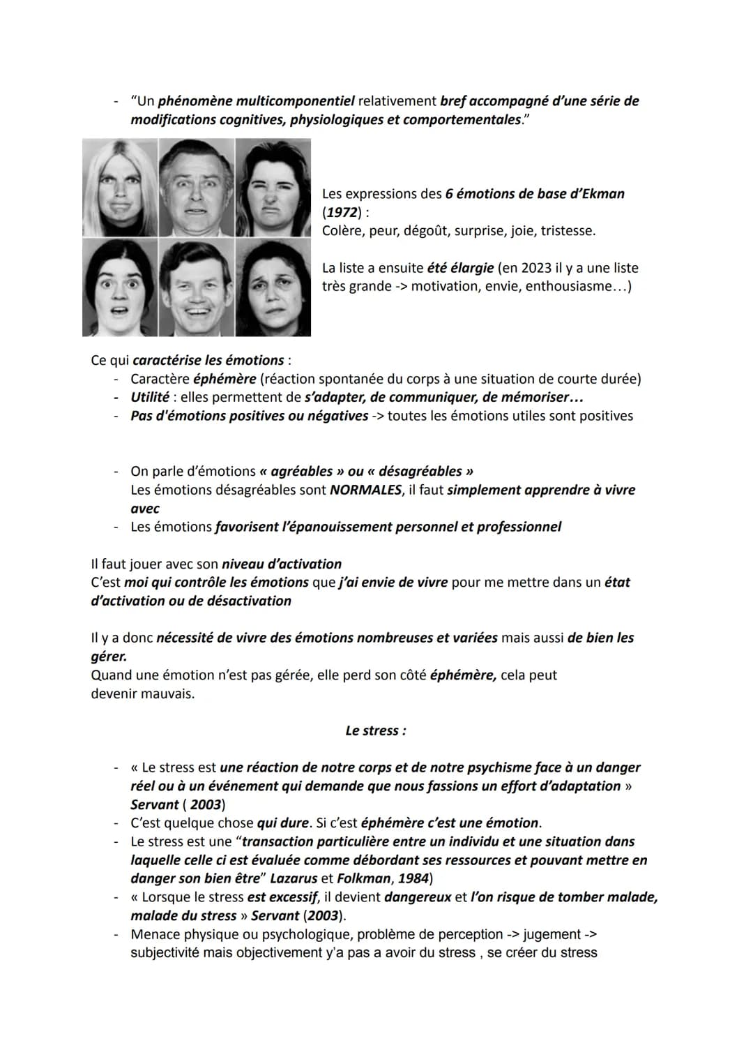 CHAPITRE 1: GESTION DES ÉMOTIONS ET DU STRESS
Introduction
parfois le stress est positif mais le plus souvent négatif
Citations pour context