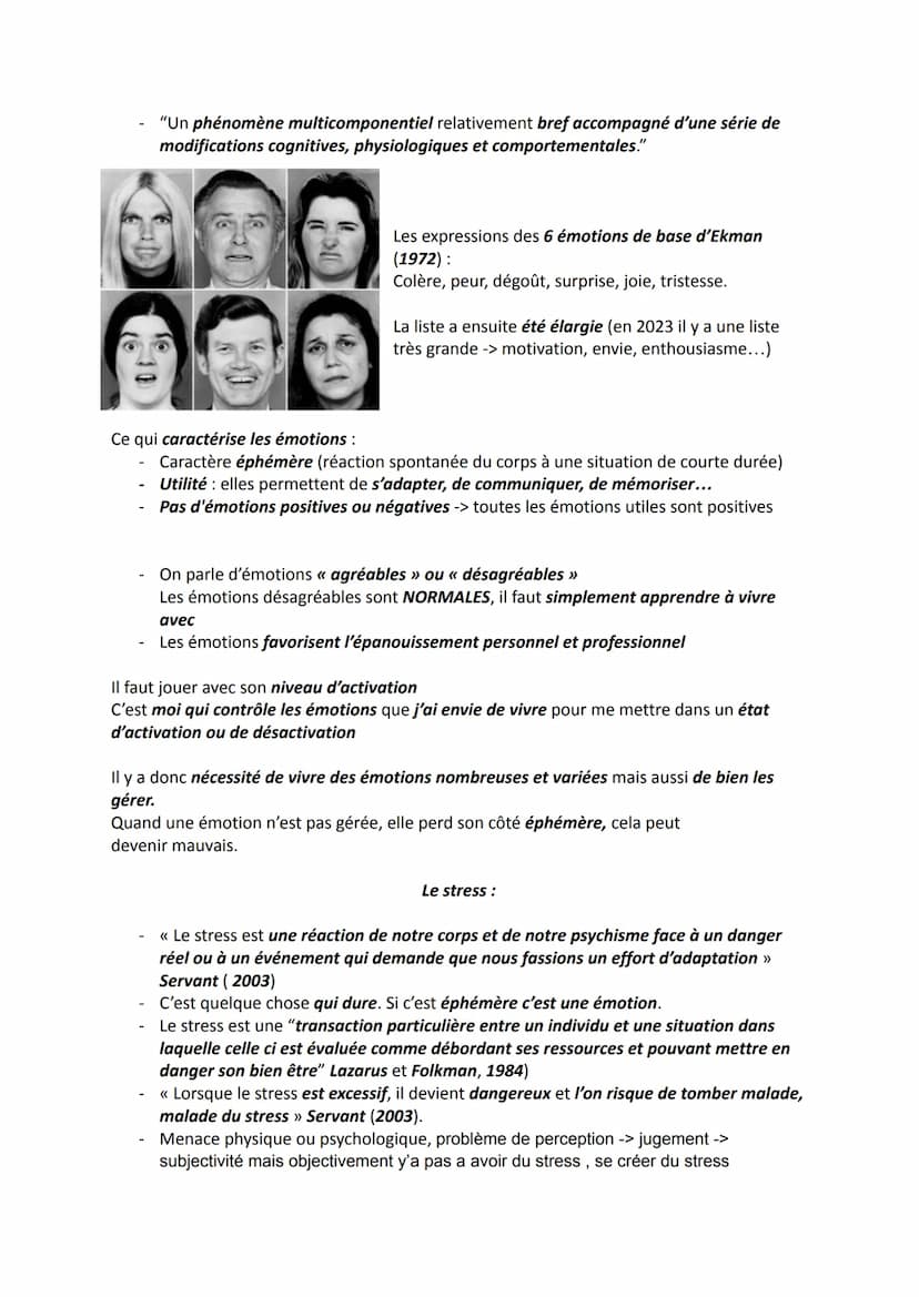 CHAPITRE 1: GESTION DES ÉMOTIONS ET DU STRESS
Introduction
parfois le stress est positif mais le plus souvent négatif
Citations pour context