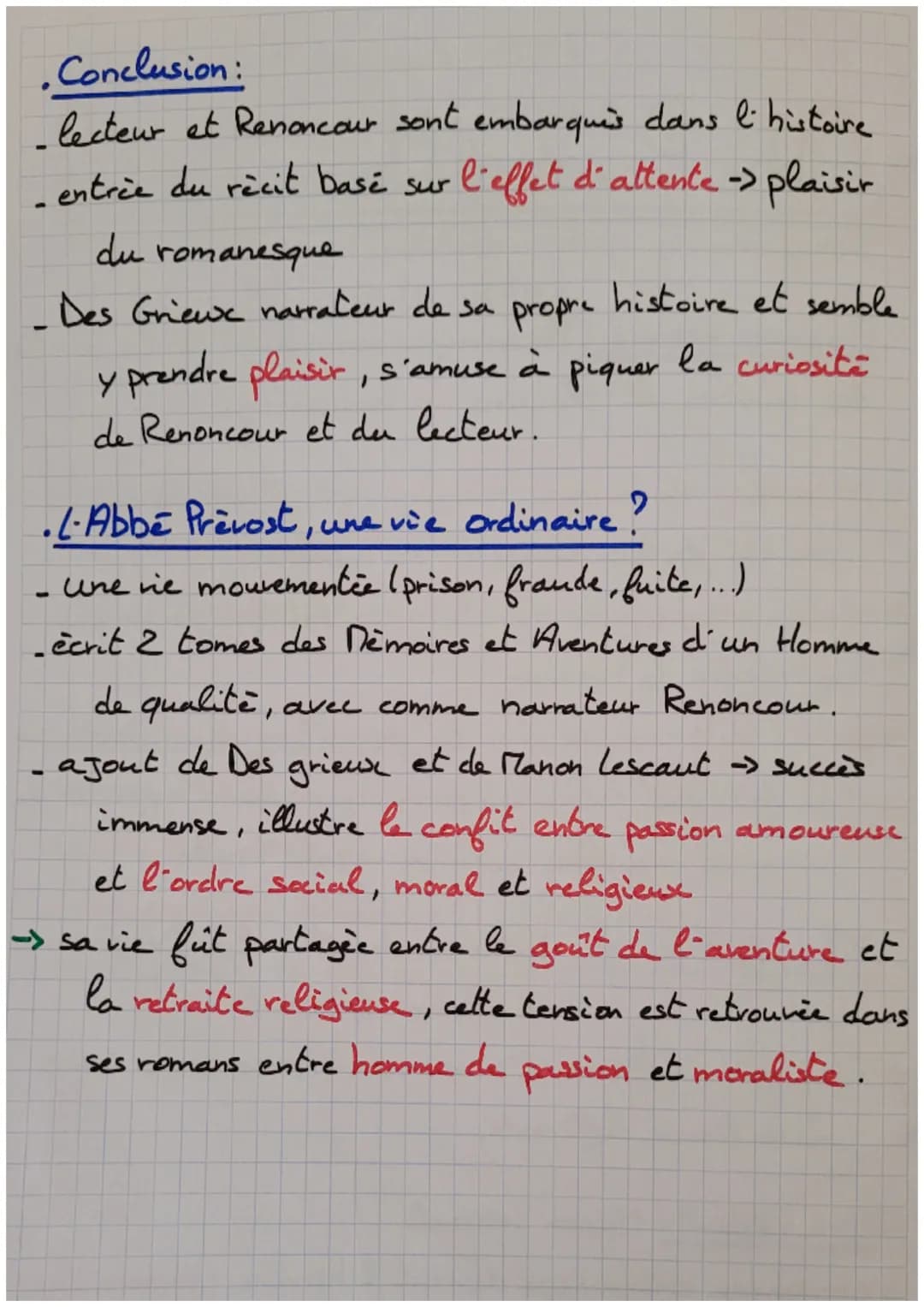 Abbé Prévost et Manon Lescaut
Parcours associé: Personnages
des
en marge de la société,
moeurs et plaisirs du romanesque.
→ personnage en ma