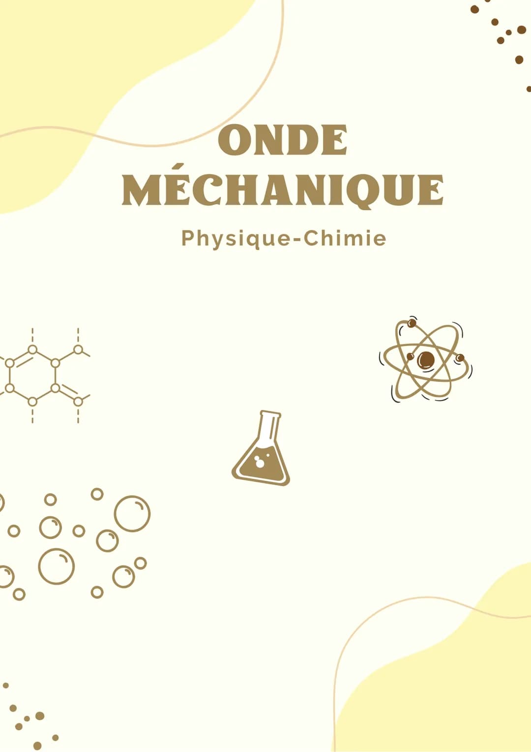 ONDE
MÉCHANIQUE
Physique-Chimie Définition : Onde Méchanique
. C'est une perturbation qui se
propage à travers un milieu matériel
avec trans