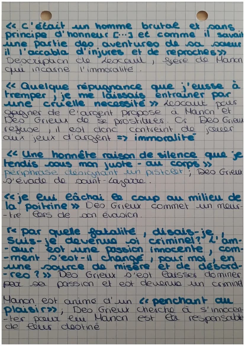 Citations sur 1/2
Manon Lescaut...
Thème: ea marginalite
«Ce roman, dont le héros est un gripon
et e heroine une catin >> Montesquieu
Manon 