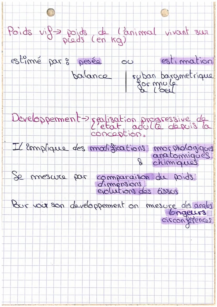• Croissance Et Developpement
croissance -> augmentation du poids avec l'age
Elle :- Donne one indication globale
-S'interesse au coté energ