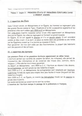 Know L'apparition des Etats et des écritures dans l'Orient ancien    : l’apparition des états et de l’écriture  thumbnail