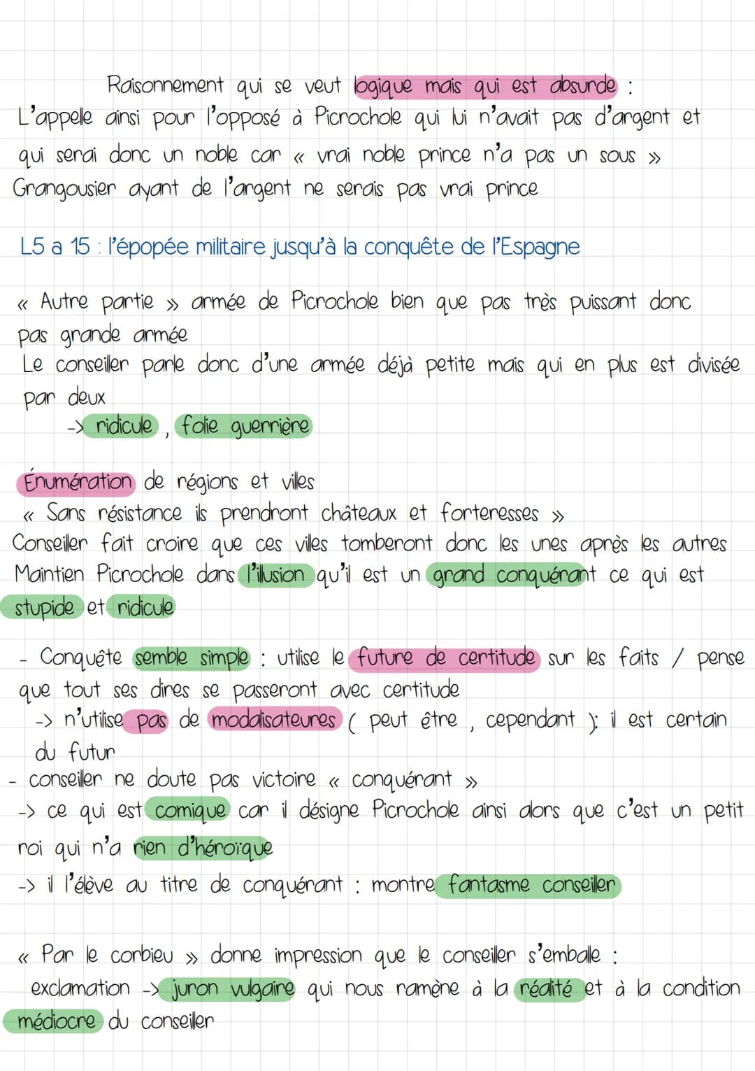 CARGANTUA
TEXTE3: CHAPITRE 33°
De «
une partie va se ruer vers Gandgousier >>
A « je ne baiserais pas ses pantoufles
SITUATION Guerre p et G