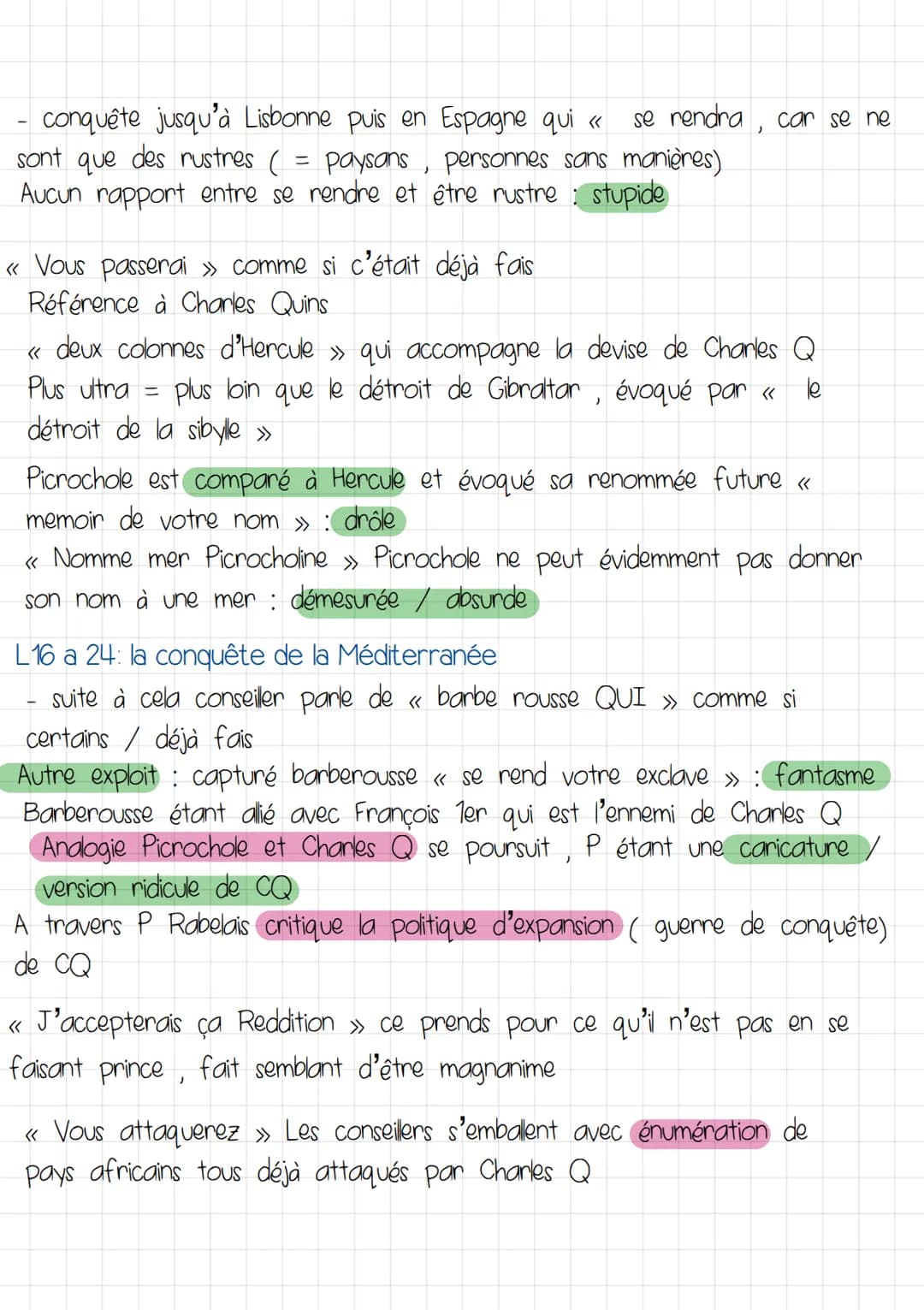 CARGANTUA
TEXTE3: CHAPITRE 33°
De «
une partie va se ruer vers Gandgousier >>
A « je ne baiserais pas ses pantoufles
SITUATION Guerre p et G