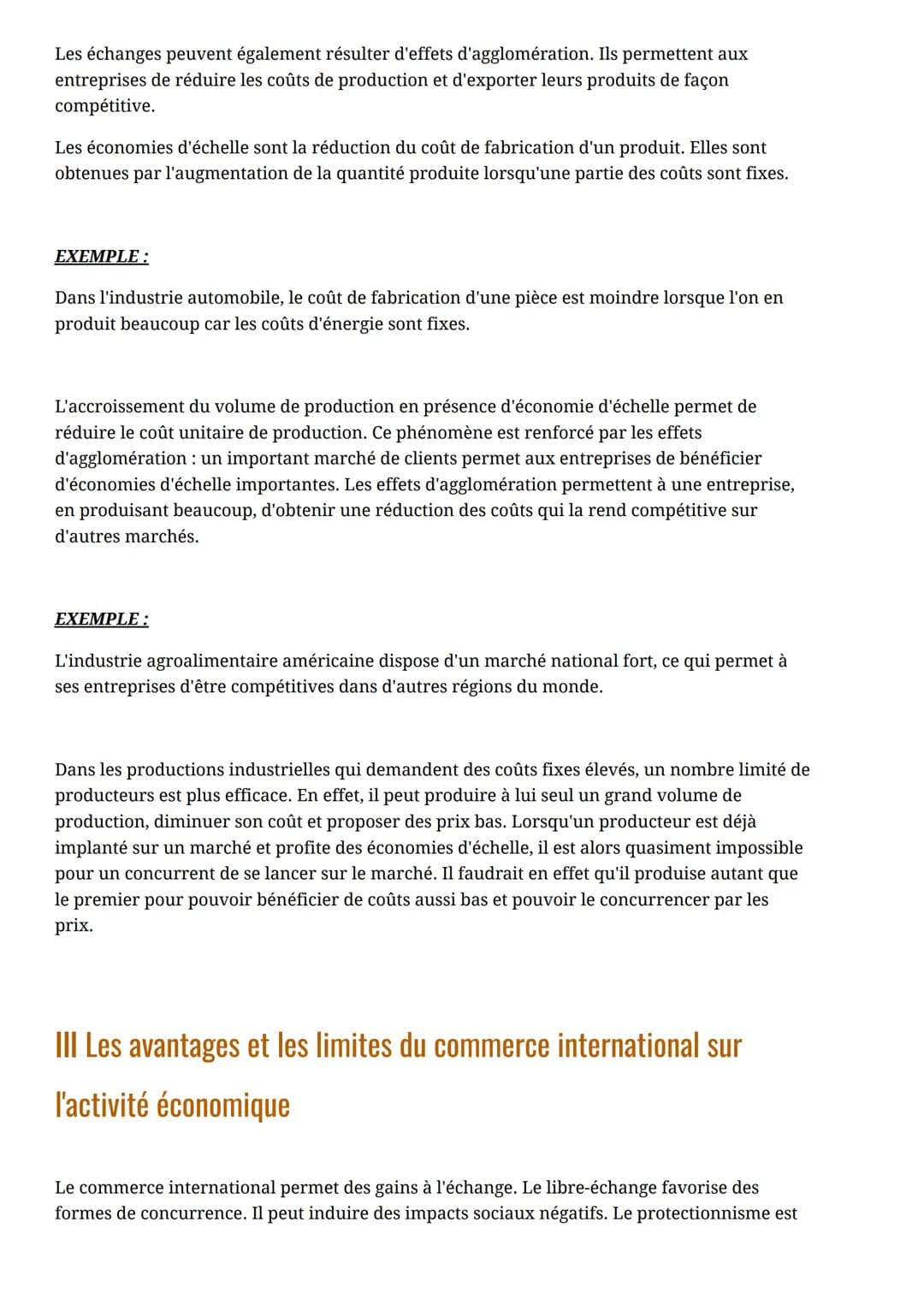 CHAPITRE 3: Quels sont les
fondements du commerce international
et de l'internationalisation de la
production
Le commerce mondial connaît de