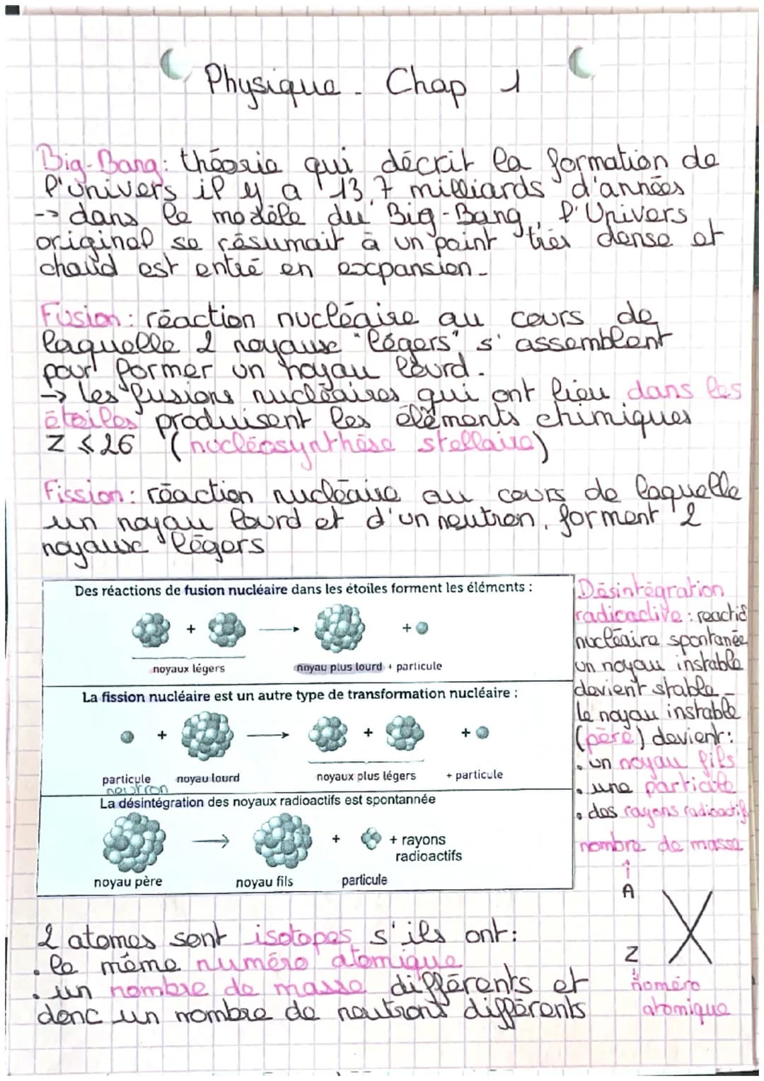 C
Physique. Chap 1
C
->
Big-Bang: theorie qui décrit la formation de
P'univers il y a 13,7 milliards d'années
dans le modèle du Big Bang, l'