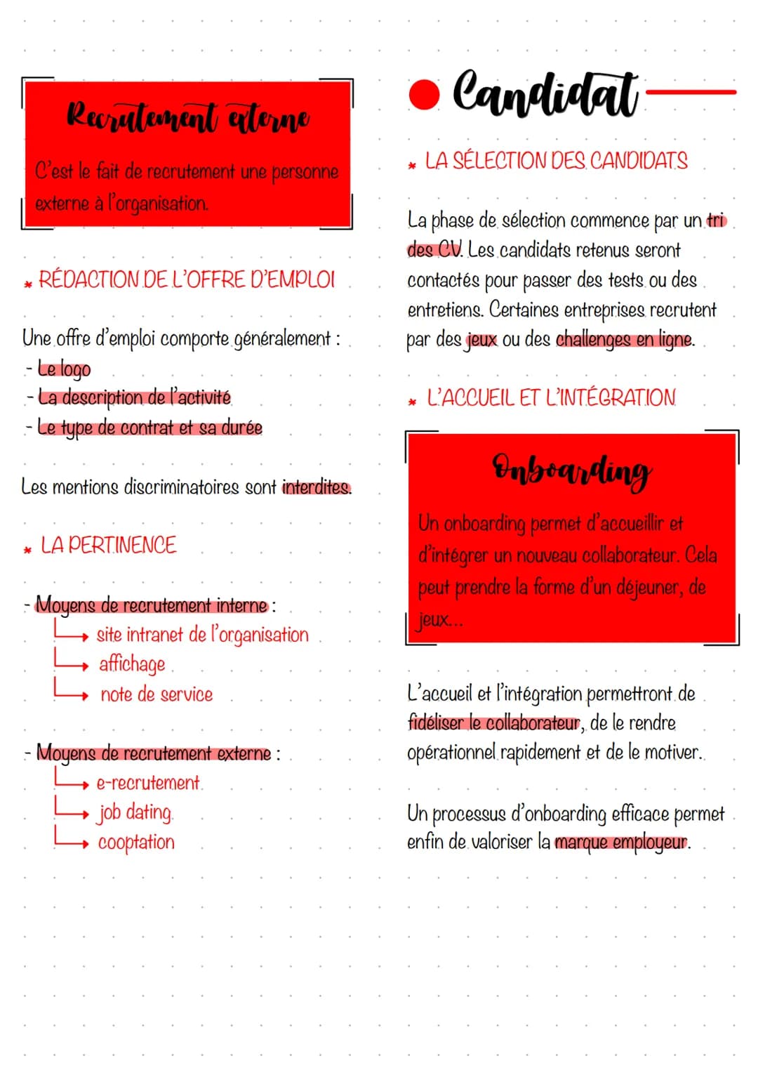 *
Recrutement externe
C'est le fait de recrutement une personne
externe à l'organisation.
RÉDACTION DE L'OFFRE D'EMPLOI
Une offre d'emploi c