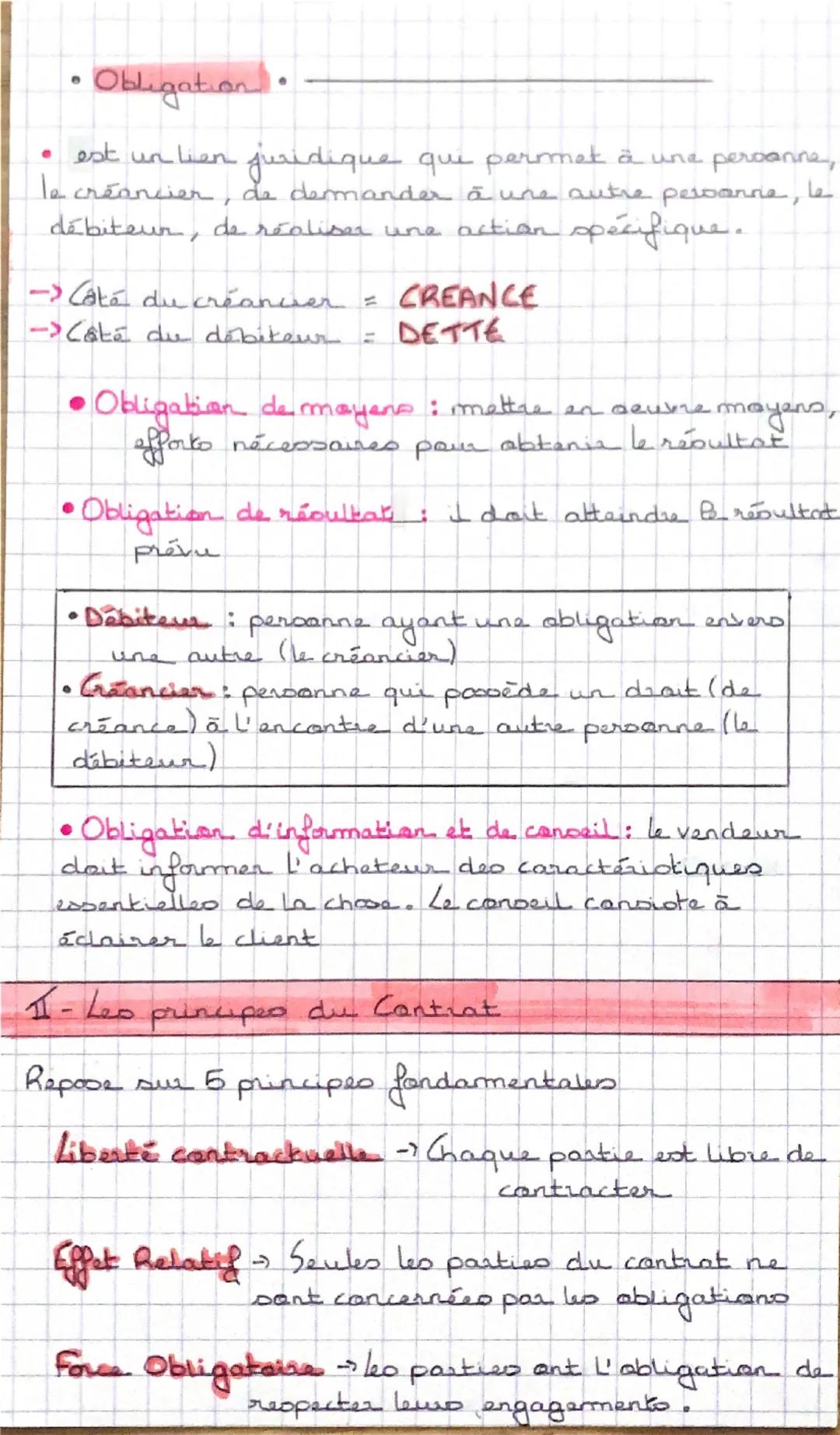 DOOIT
Chapitre 1: LA FORMATION DE CONTRAT
0
- La notion de contrat
• Le cantrat •
• est un accord entre Lou plusieurs personnes
destinée à
-