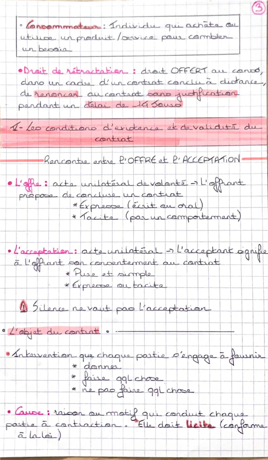 DOOIT
Chapitre 1: LA FORMATION DE CONTRAT
0
- La notion de contrat
• Le cantrat •
• est un accord entre Lou plusieurs personnes
destinée à
-