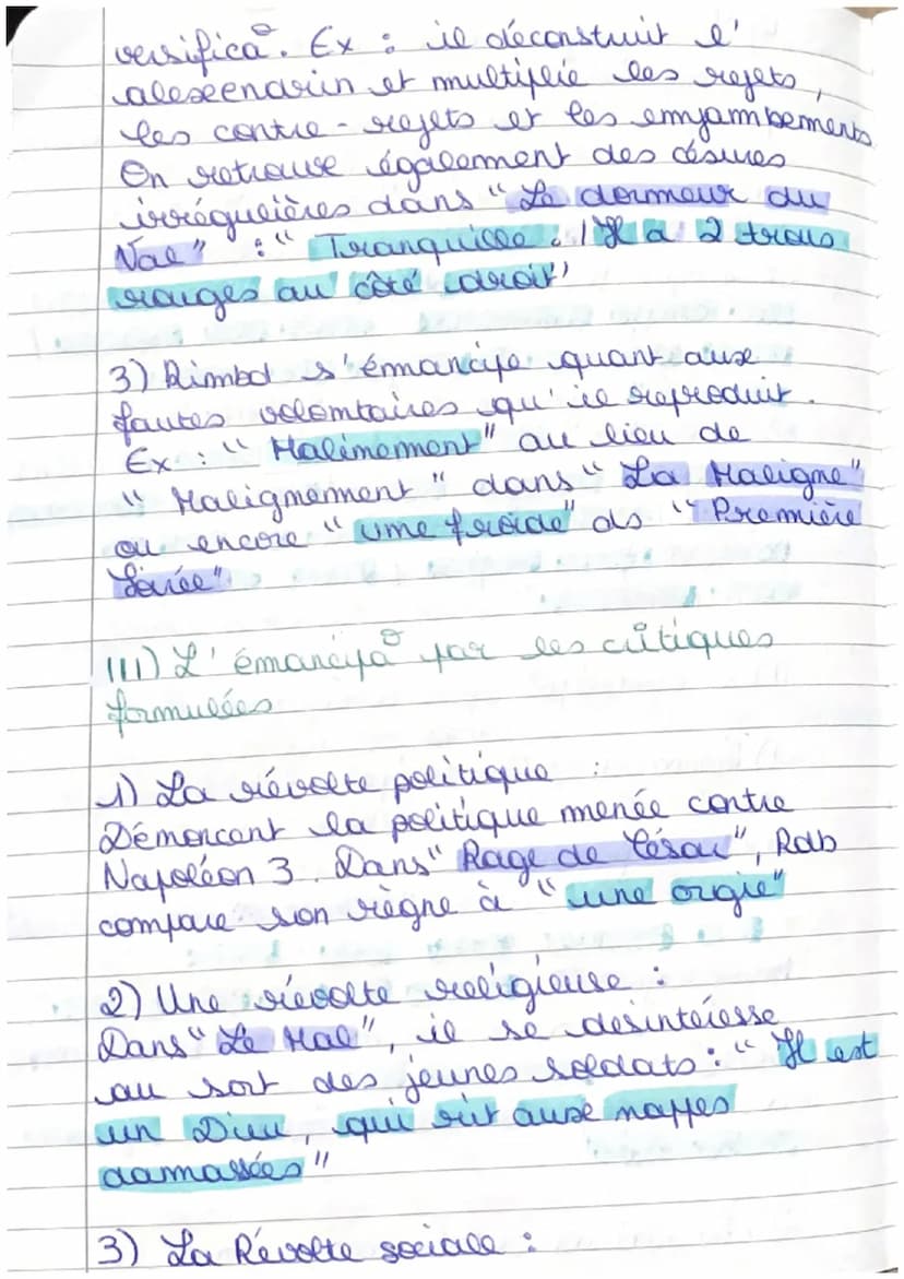 Parcours 1. Emanciations Créatrices
Cahiers de Douai - Arthur
- Arthur Rimbaud
"
émancipation : s'affranchic d'une
autorité
plusieurs idées 