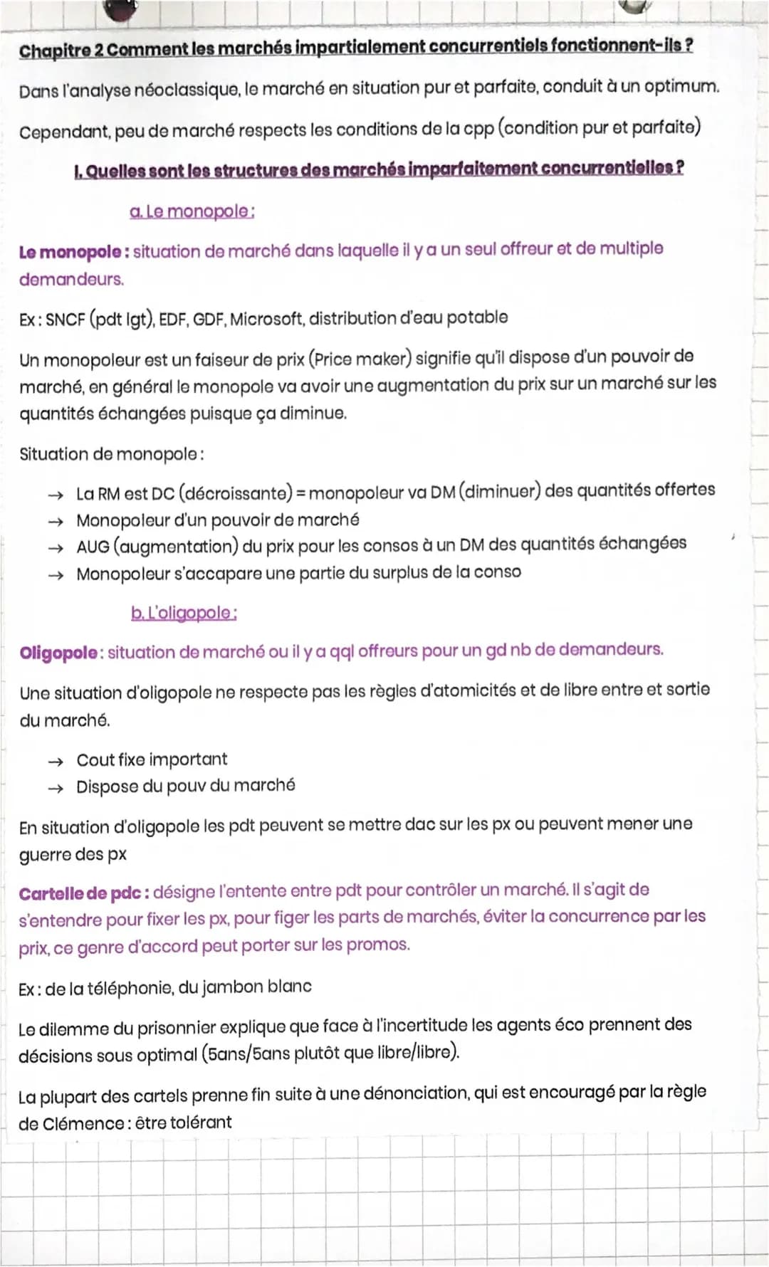 Comment les marchés impartialement concurenciel fonctionne t-il ?