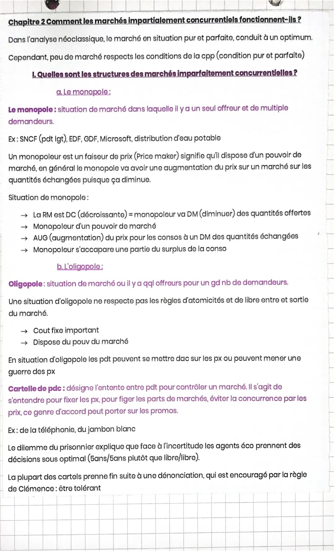 Chapitre 2 Comment les marchés impartialement concurrentiels fonctionnent-ils?
Dans l'analyse néoclassique, le marché en situation pur et pa