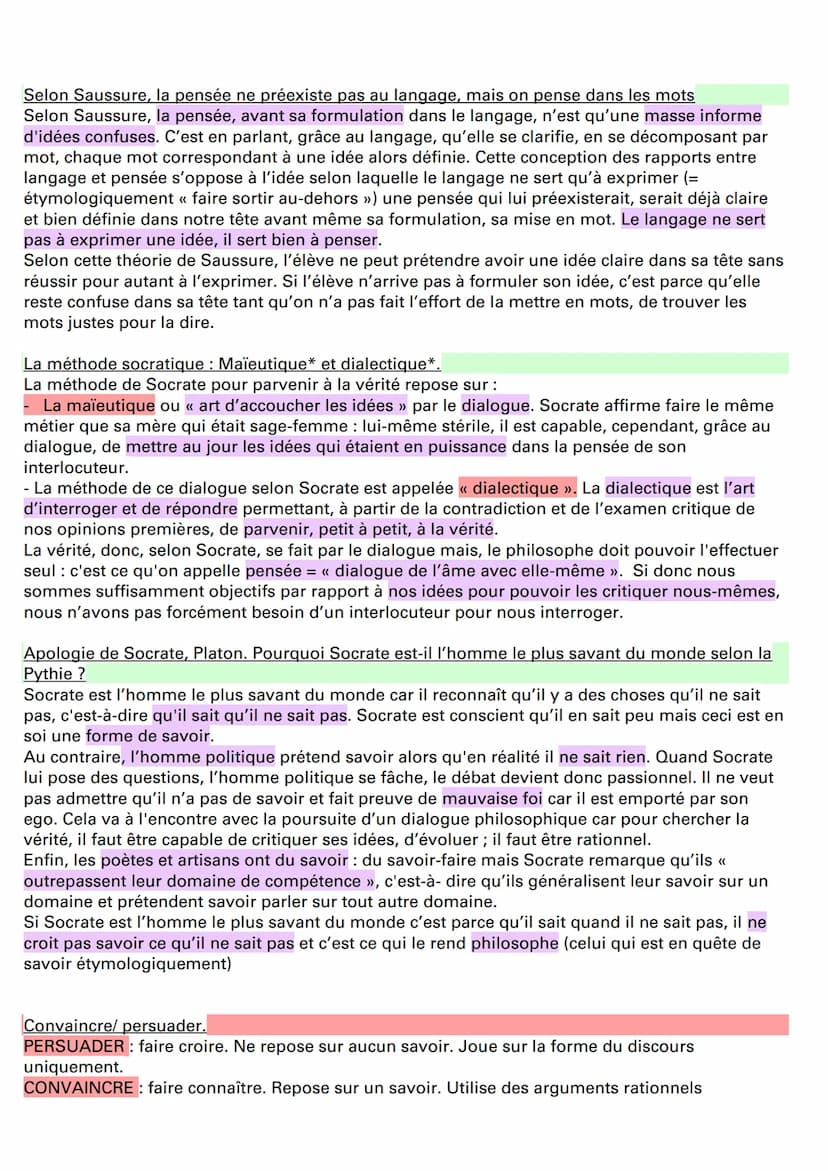 LE LANGAGE
Aristote, << l'homme est un animal politique ».
Selon Aristote, il ne faut pas confondre :
Logos* grec: langage + raison --> disc