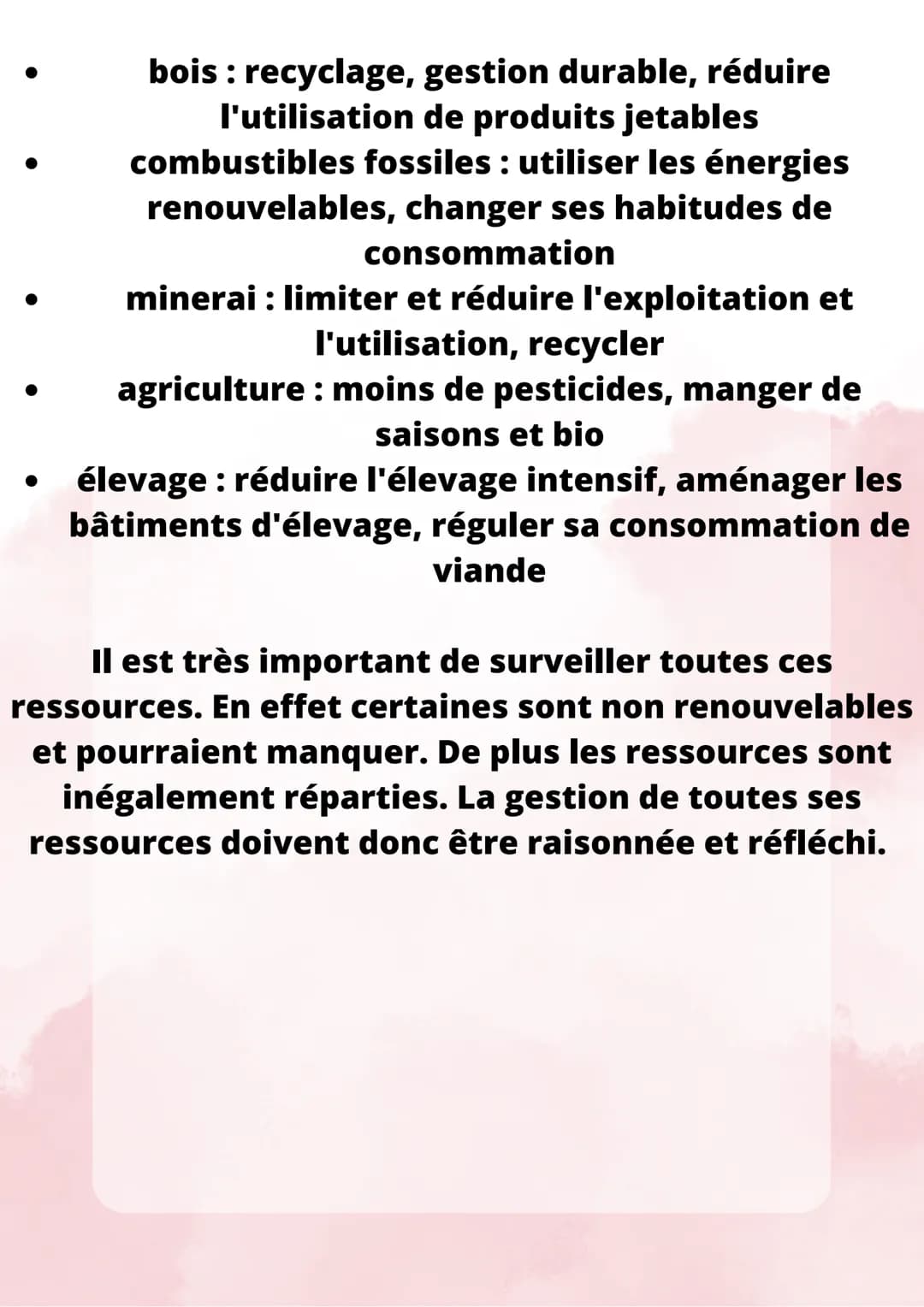 L'exploitation des
ressources naturelles
Depuis très longtemps, pour subvenir à ses besoins,
l'Homme exploite l'environnement et des élément