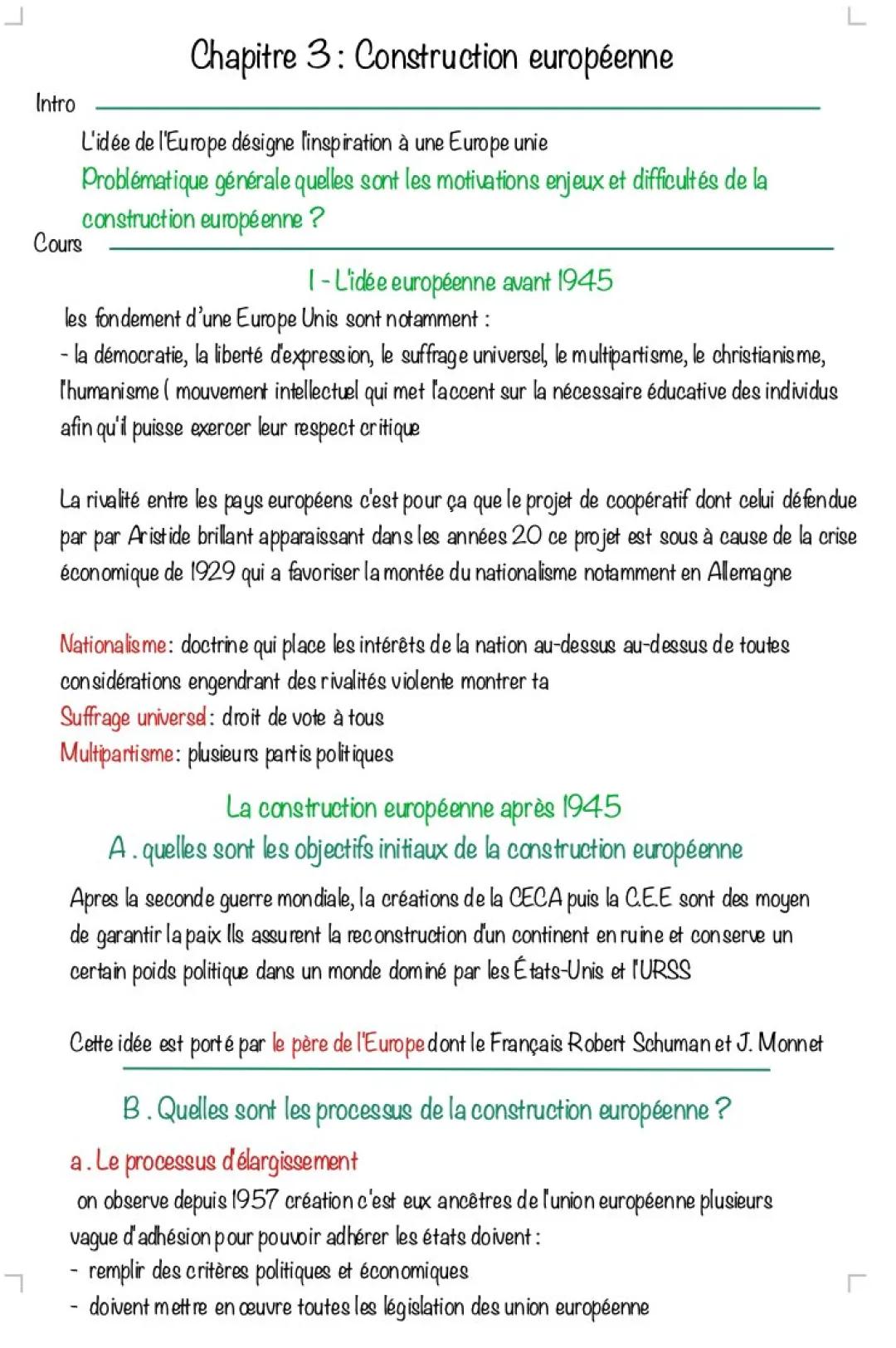 Construction européenne 