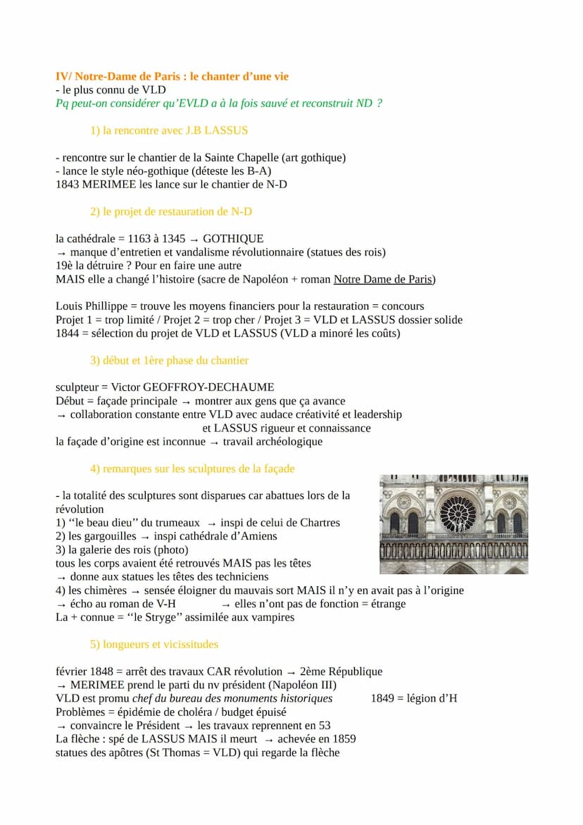 Eugène VIOLLET-LE-DUC : un artiste en son temps.
Pourquoi EVLD ?
→ incendie en Notre-Dame 15 avril 2019
- la totalité de la toiture et la fl