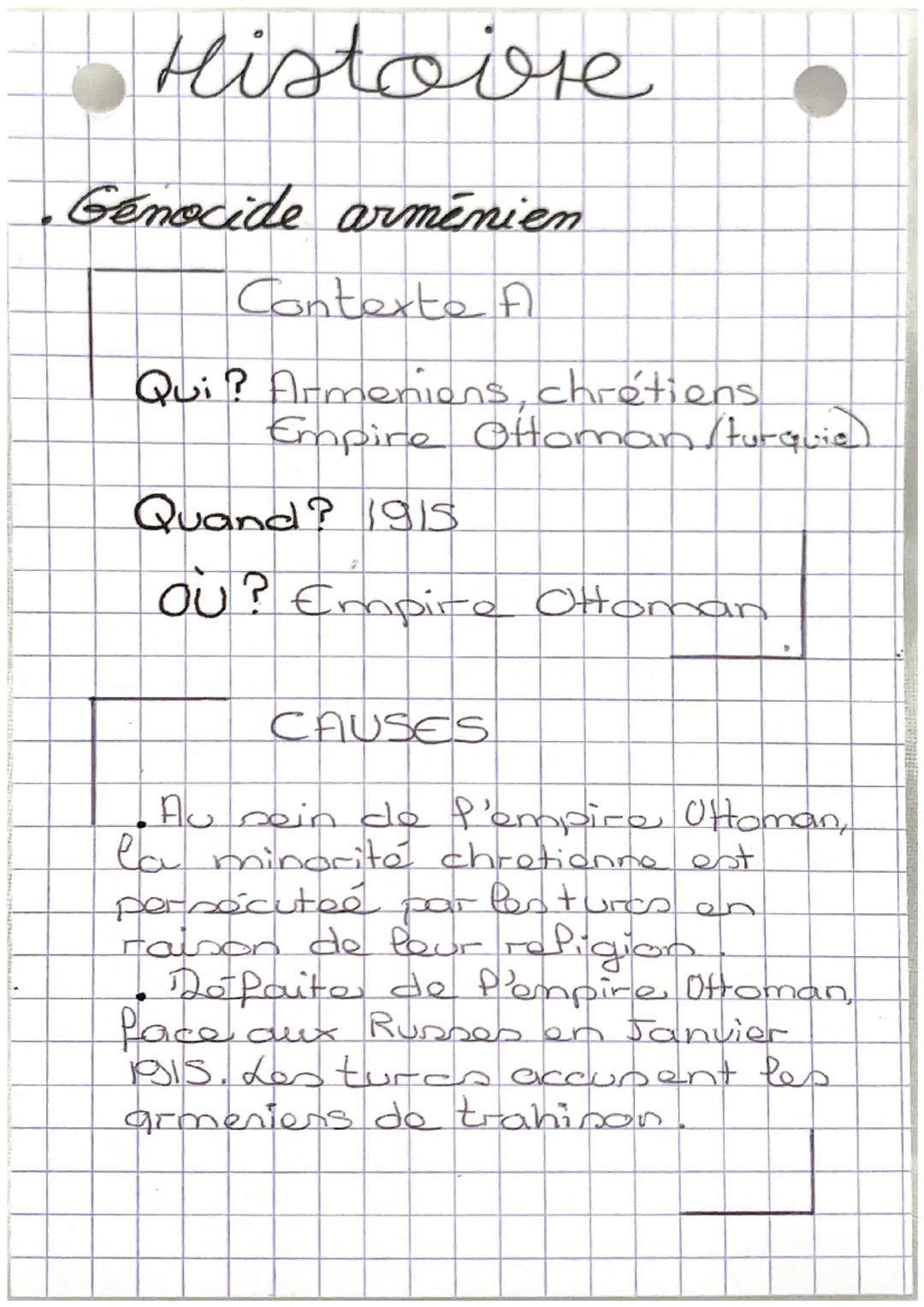 Histoire
La première guerre mondiale
Repères:
1914-1918
1916: bataille de verdun
nov 1918: armistice
1915: Genocide arménieno
Octobre 1917: 