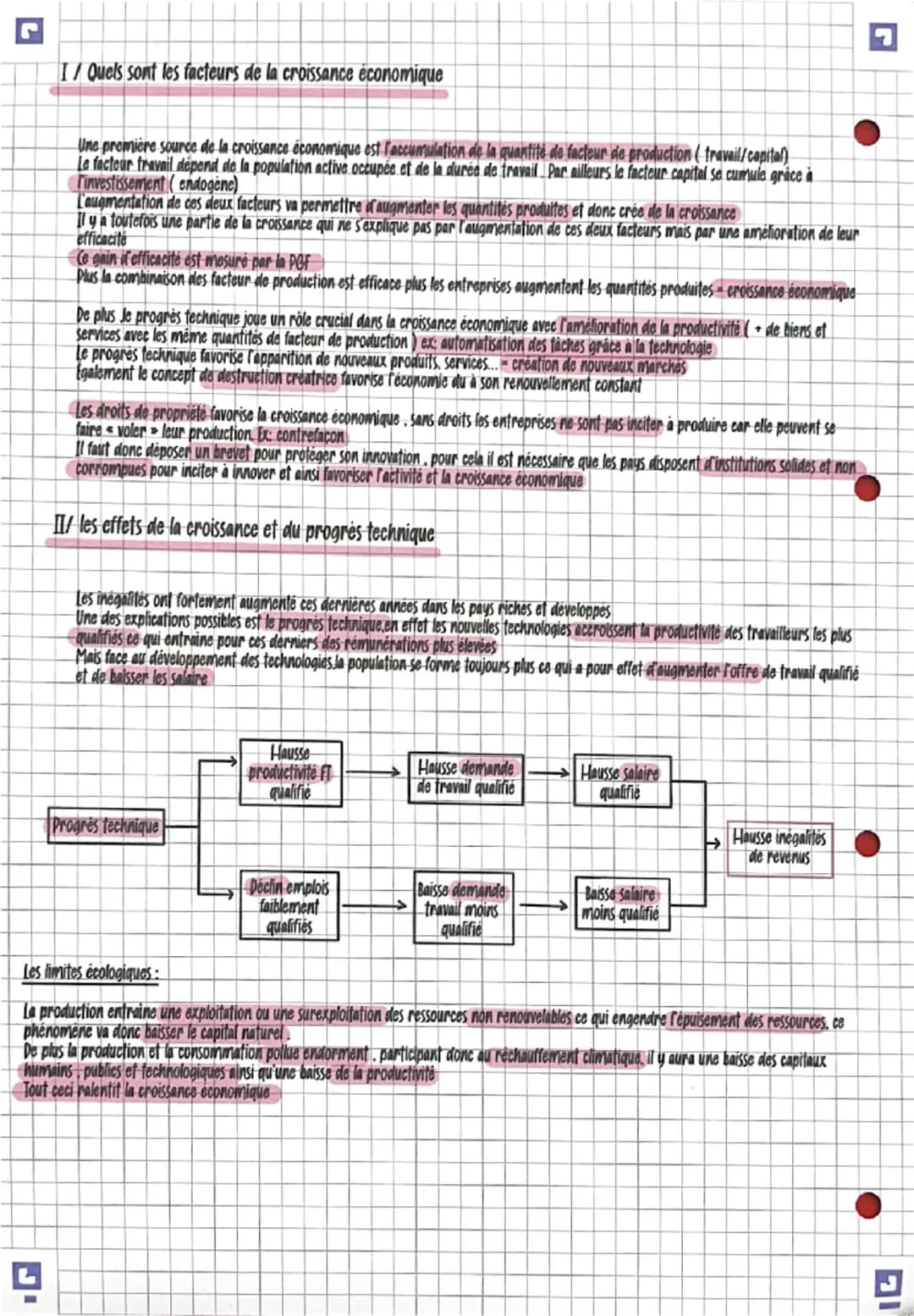 ◉
Ses: croissance economique
DEFINITIONS
Croissance economique: accroissement de la production de bien et de service durant une période long