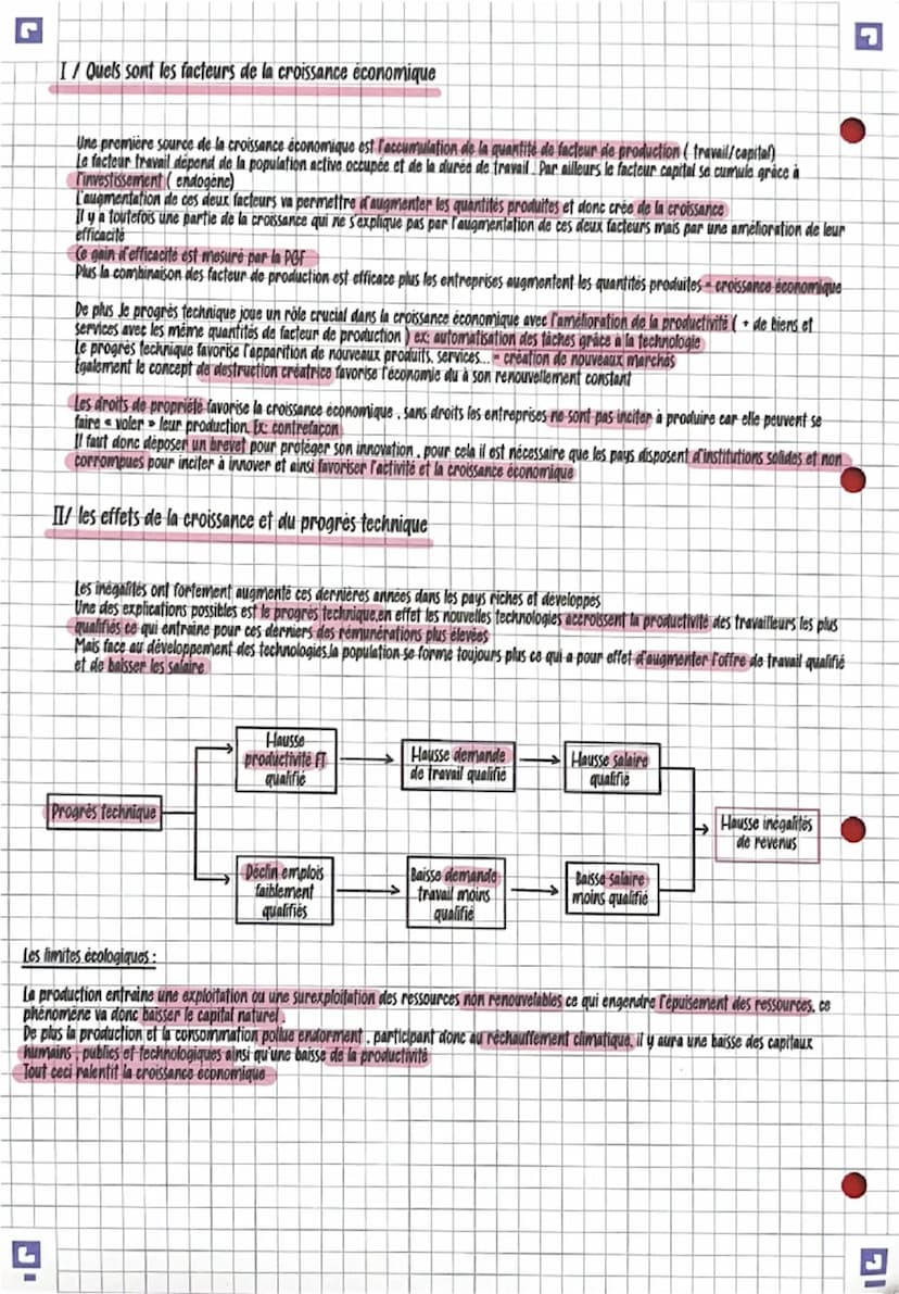◉
Ses: croissance economique
DEFINITIONS
Croissance economique: accroissement de la production de bien et de service durant une période long