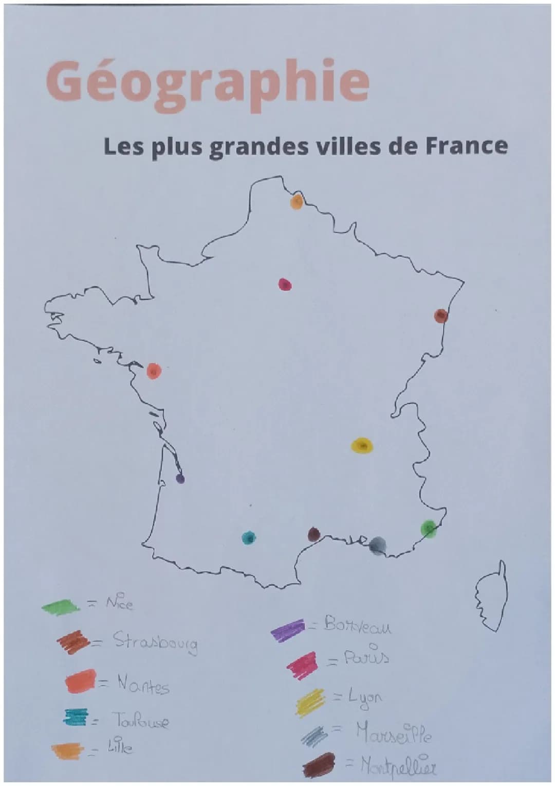 Les +grandes villes de frances 