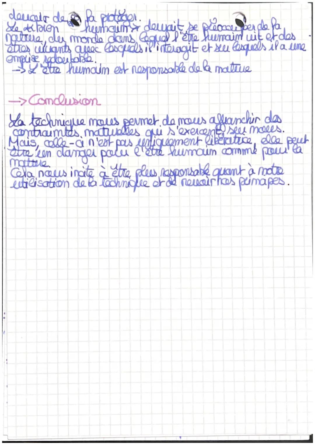 PHILO
CHAPITRE1: Nature et Techni-
-que
La technique nous libère-t-elle de la maturz
l'homme
-podatechnique est-elle un moyen pour
de se lik