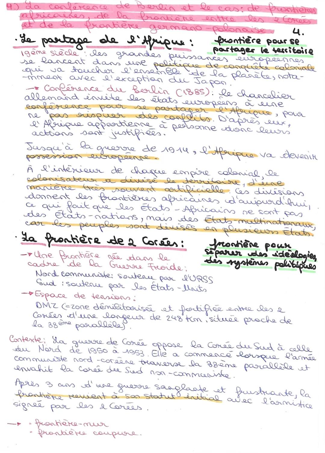 VI. Pouvoir expliquer
1.
(J.) Les différentes types de Brontières.

•Frontière naturelle : une frontière qui suit une élément
naturel (monta