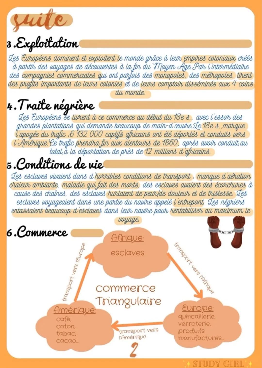 histoire
Bourgeoisies, commerce, traite et esclavage
1. Définitions
Bourgeoisie aux 18e s.. classe constitué des habitants d'une ville qui f