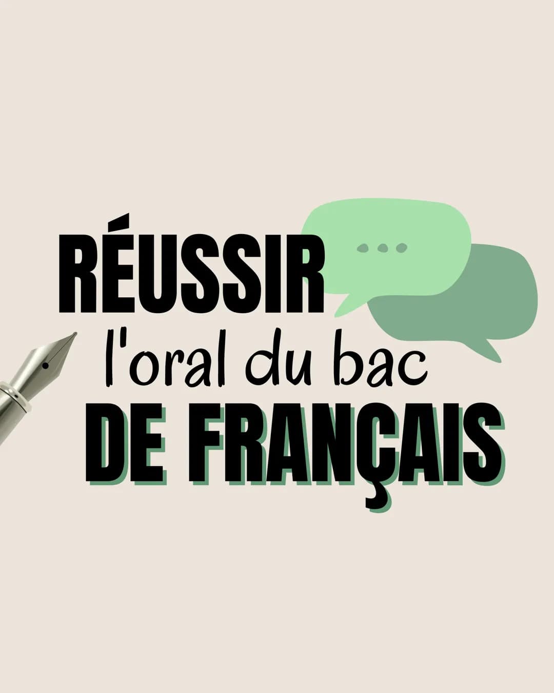 RÉUSSIR
l'oral du bac
DE FRANÇAIS Faites des fiches récapitulatives :
●
●
●
L'EXPOSÉ
Présentez brièvement l'auteur(e),
le contexte, l'œuvre 