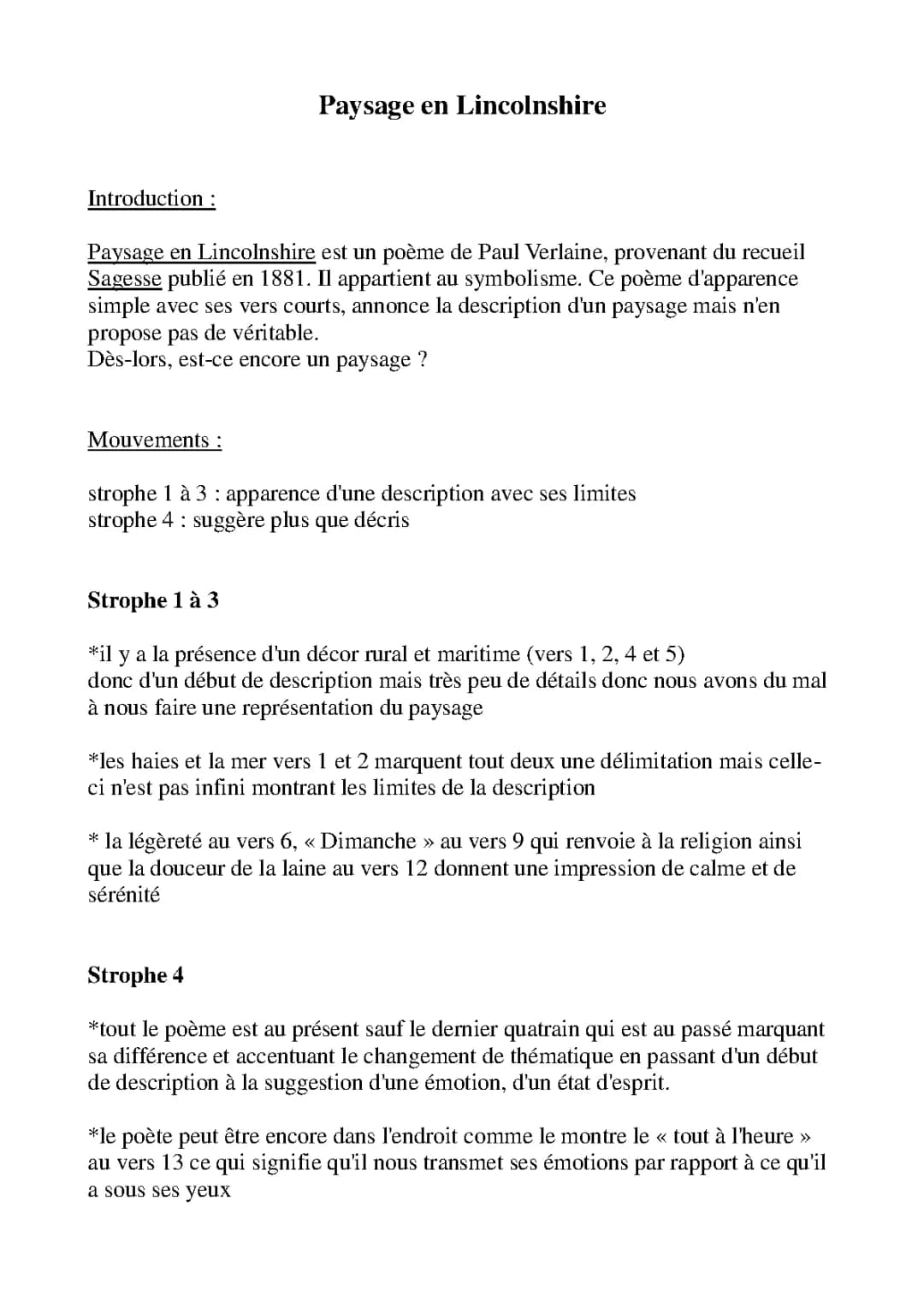 Paysage de Baudelaire explication et poèmes de Verlaine et Rimbaud