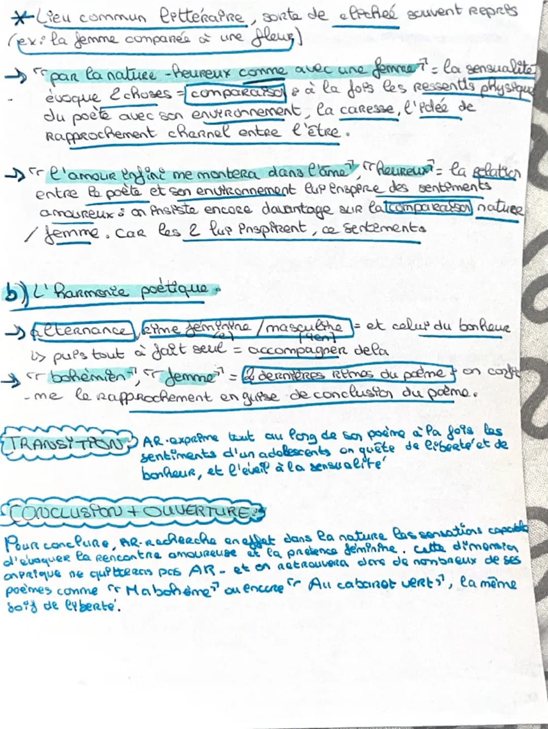# Analyse Linéaire N°0

# Sensation de ARTHUR RIMBAUD
Les Cahiers de Douai

Intro: Sensation est l’un destext ne poèmes d’AR; écrit à l’âge 