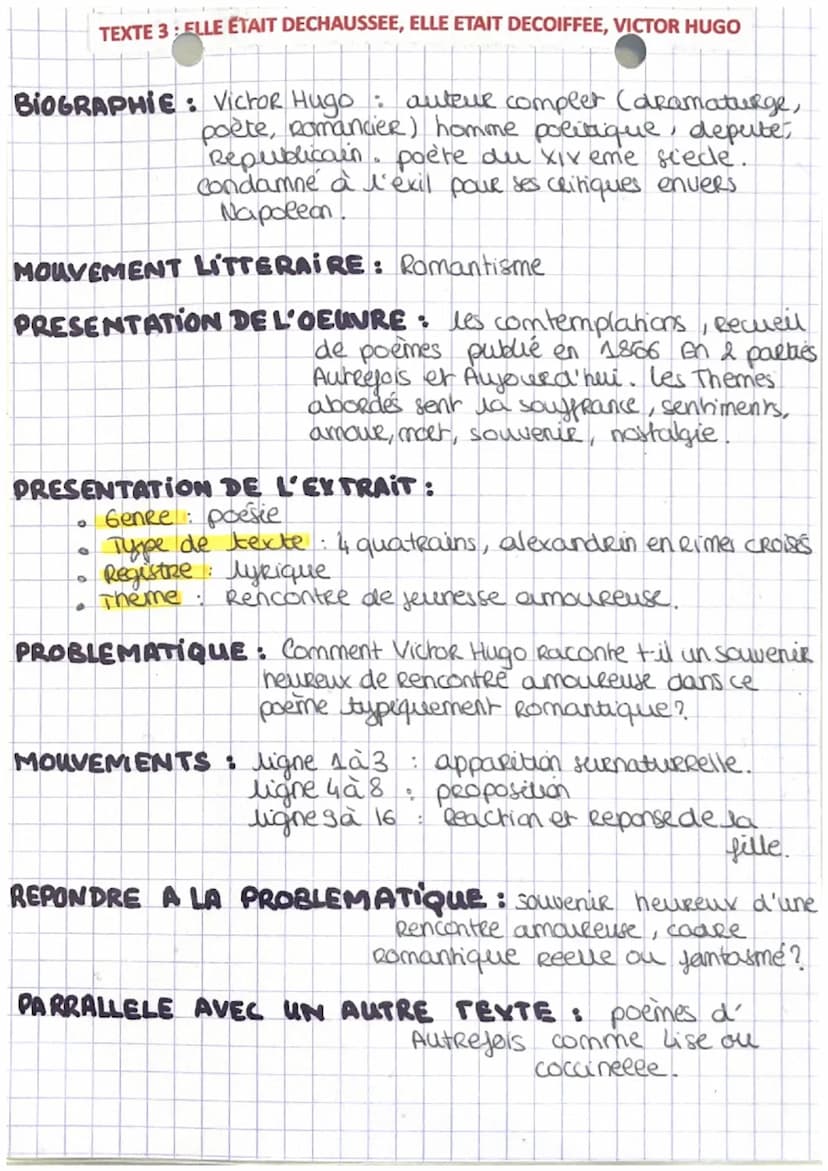 TEXTE 1: LES SEPARES, MARCELINE DESBORDES-VALMORE
BIOGRAPHIE: marcelines Desbordes - Valmore poètesse du
XIX ème siecle. frequentait les sal