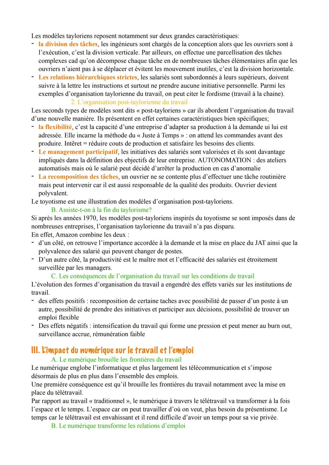 1.
CHAPITRE 7. QUELLES MUTATIONS DU TRAVAIL ET DE
L'EMPLOI?
Du travail à l'emploi
A. Le travail et l'emploi deux notions distinctes
Le trava