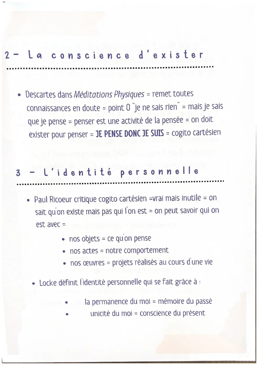 ●
1- Définitions
Sujet : Celui qui dit je et qui est responsable de ses
actions
●
●
philosophic
CONSCIENCE INCONSCIENCE
●
Conscience : Facul