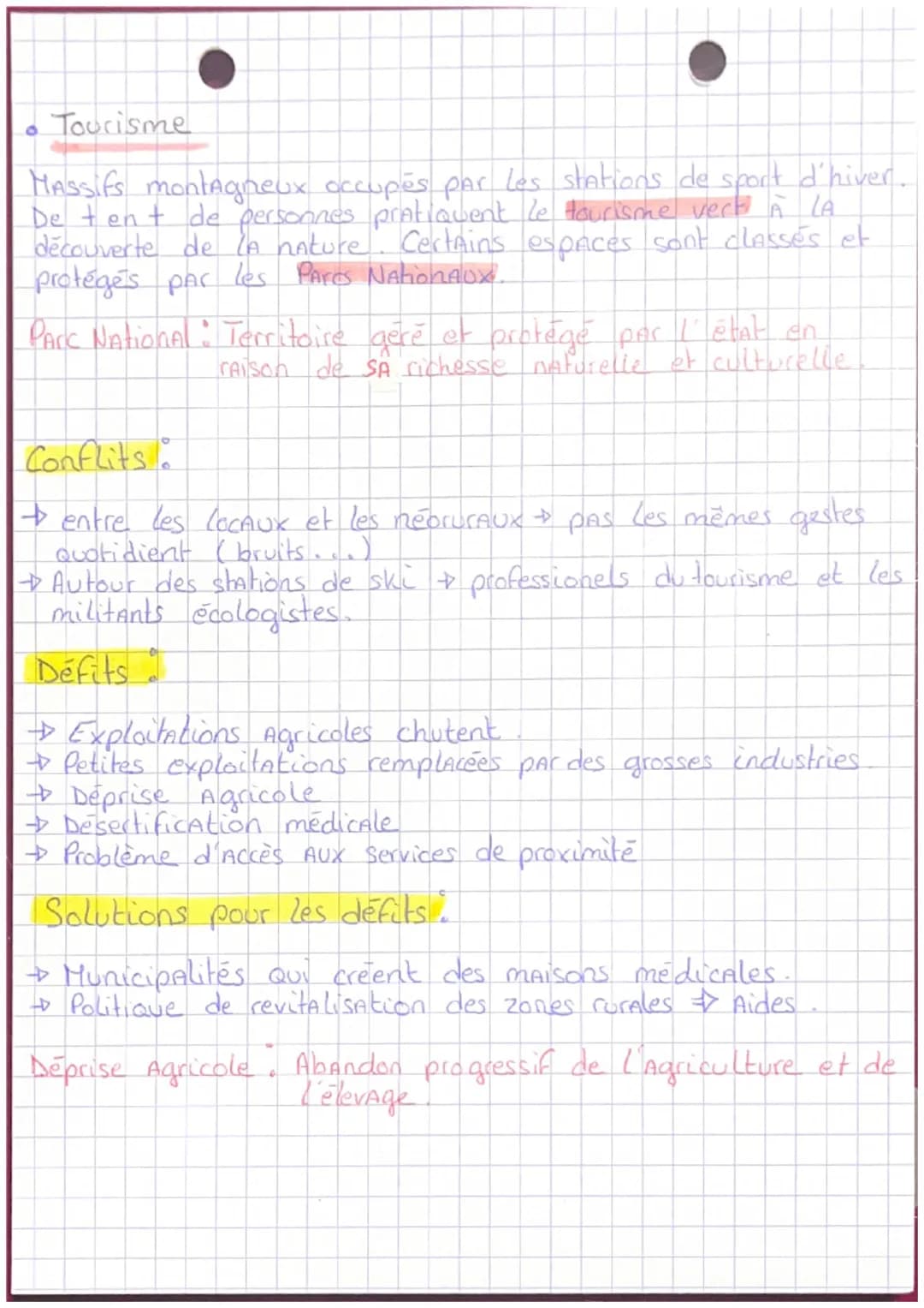 des espaces de faible
densité et leurs atouts.
Espace de faible densité. Densité inférieure À 30 hAb / Kont.
Avantages
-CALme
- beauté des p